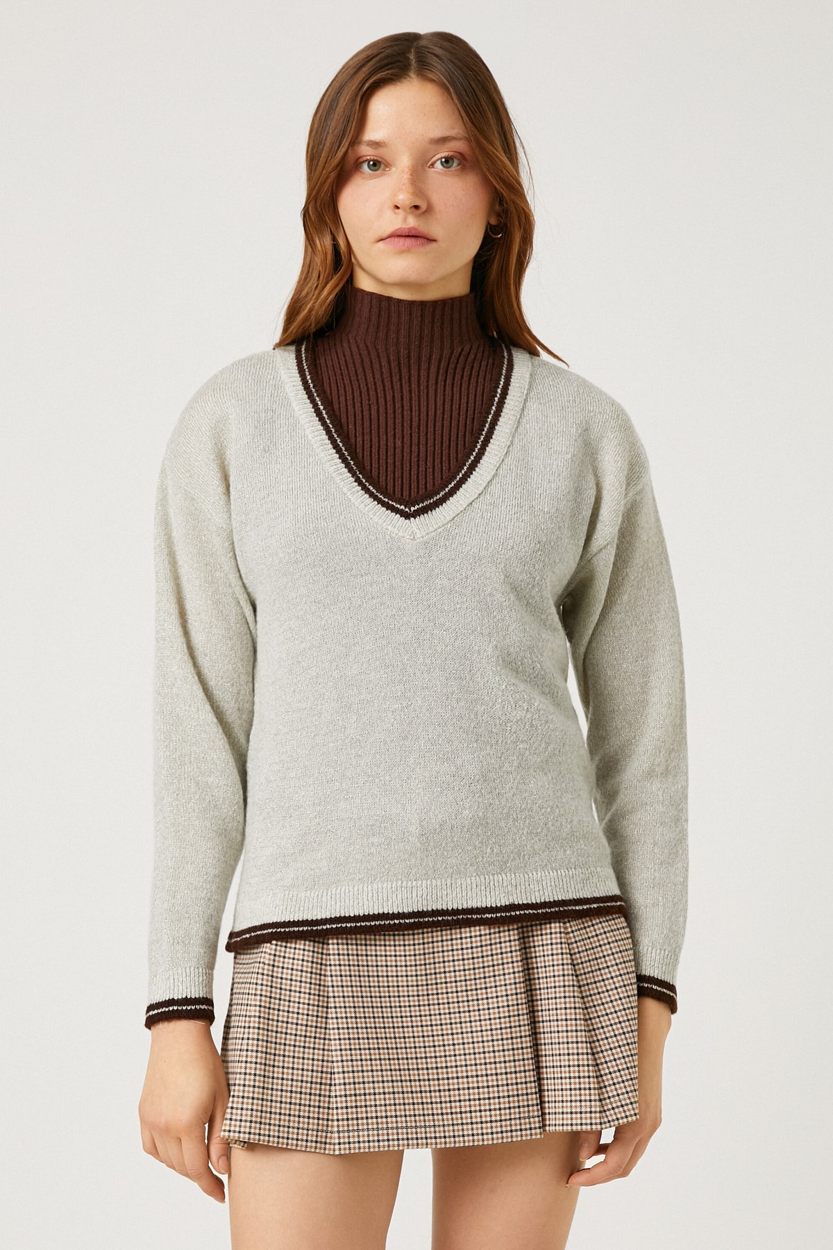 Levně Koton Dvouvrstvý pletený svetr