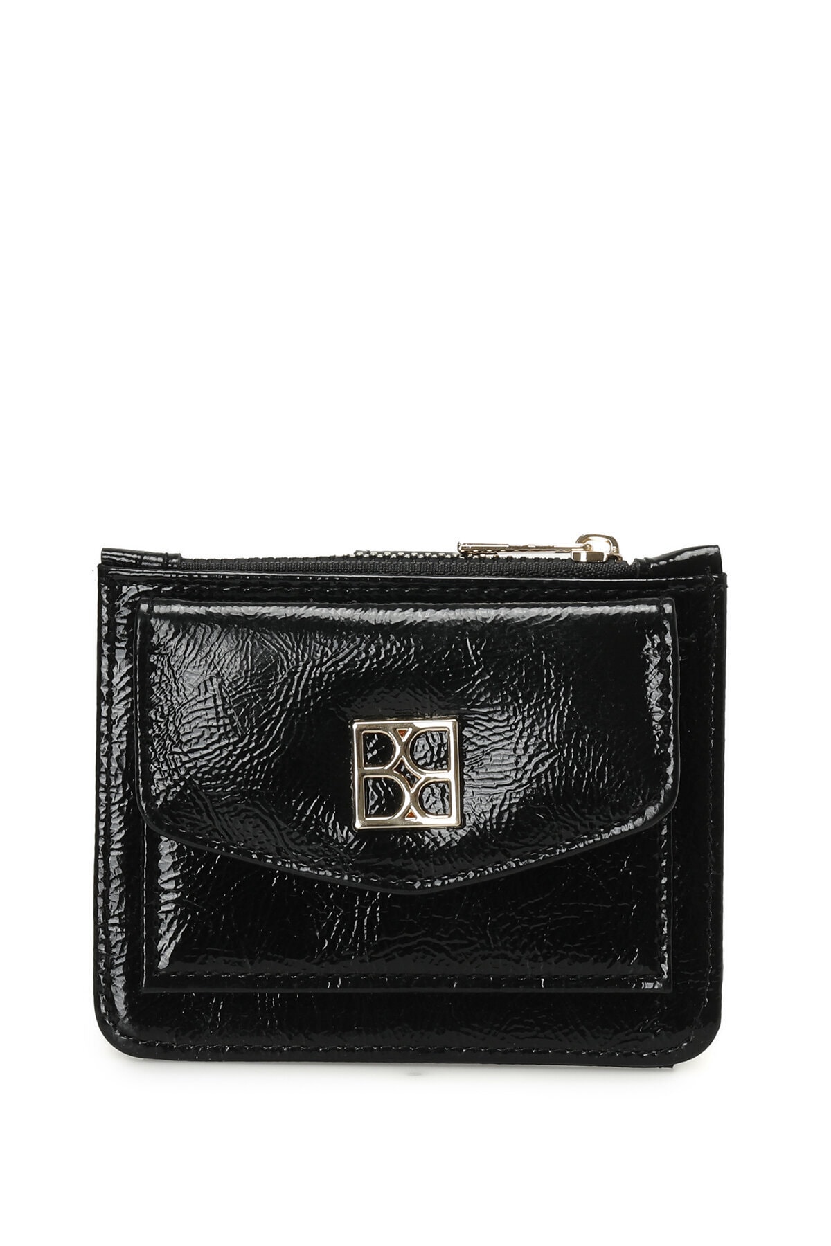 Levně Butigo Patent leather LUX KRT 3PR Black Women's Wallet