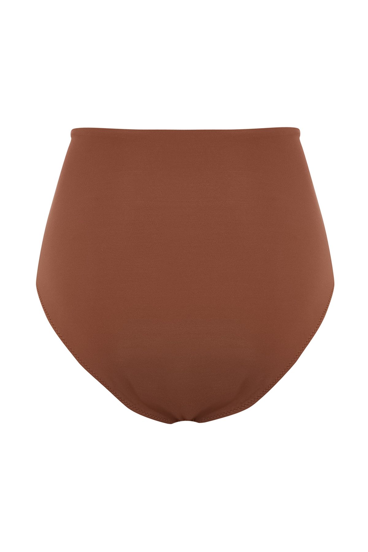 Trendyol Brown Premium Accessory High Waist Hipster Bikini Bottom