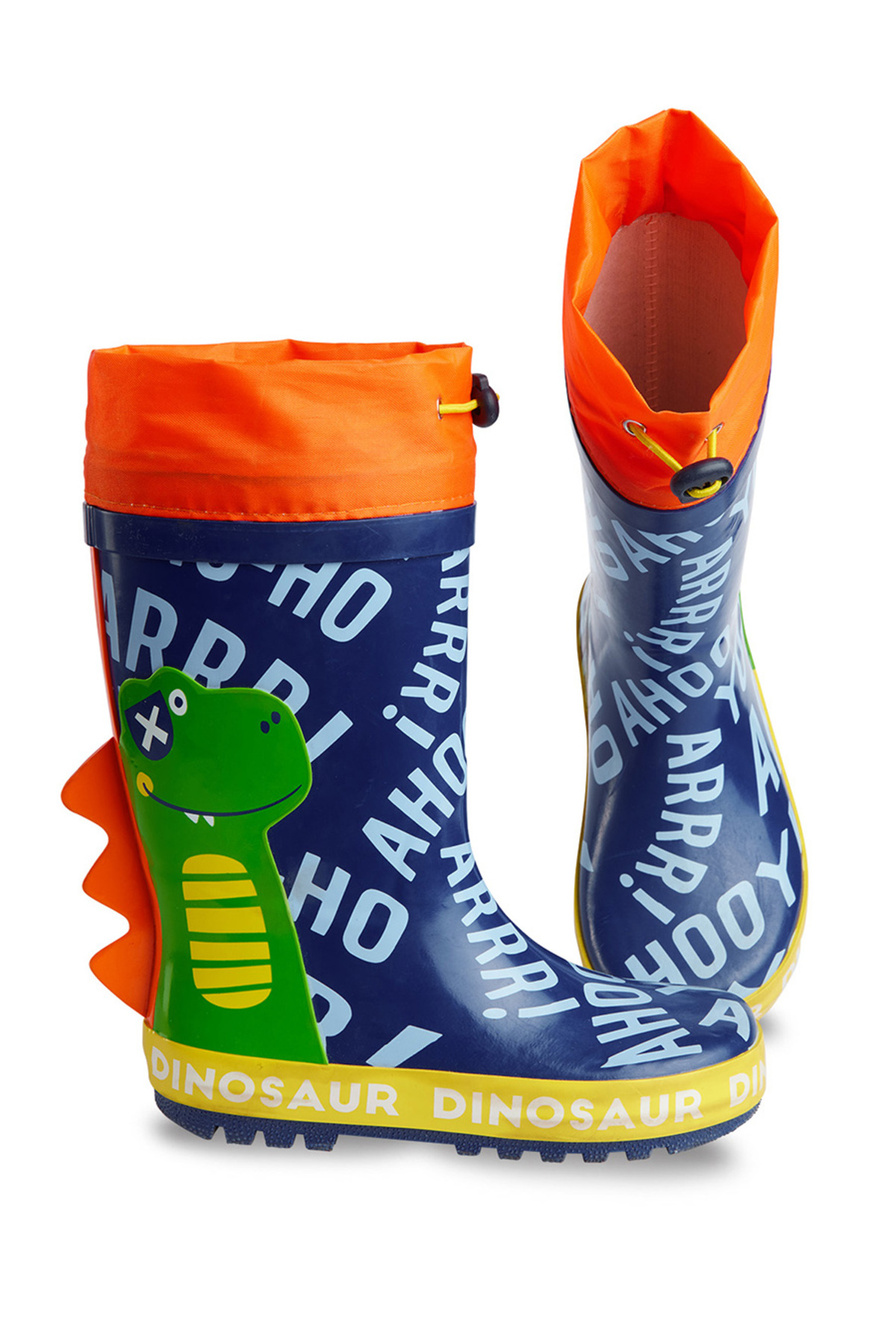 Levně Denokids Colorful Dinosaurs Boys Rain Boots