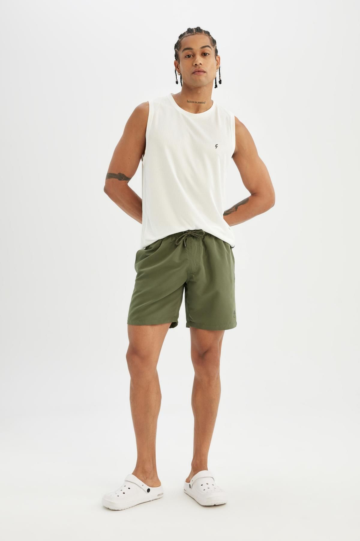 DEFACTO Regular Fit Short Swim Shorts