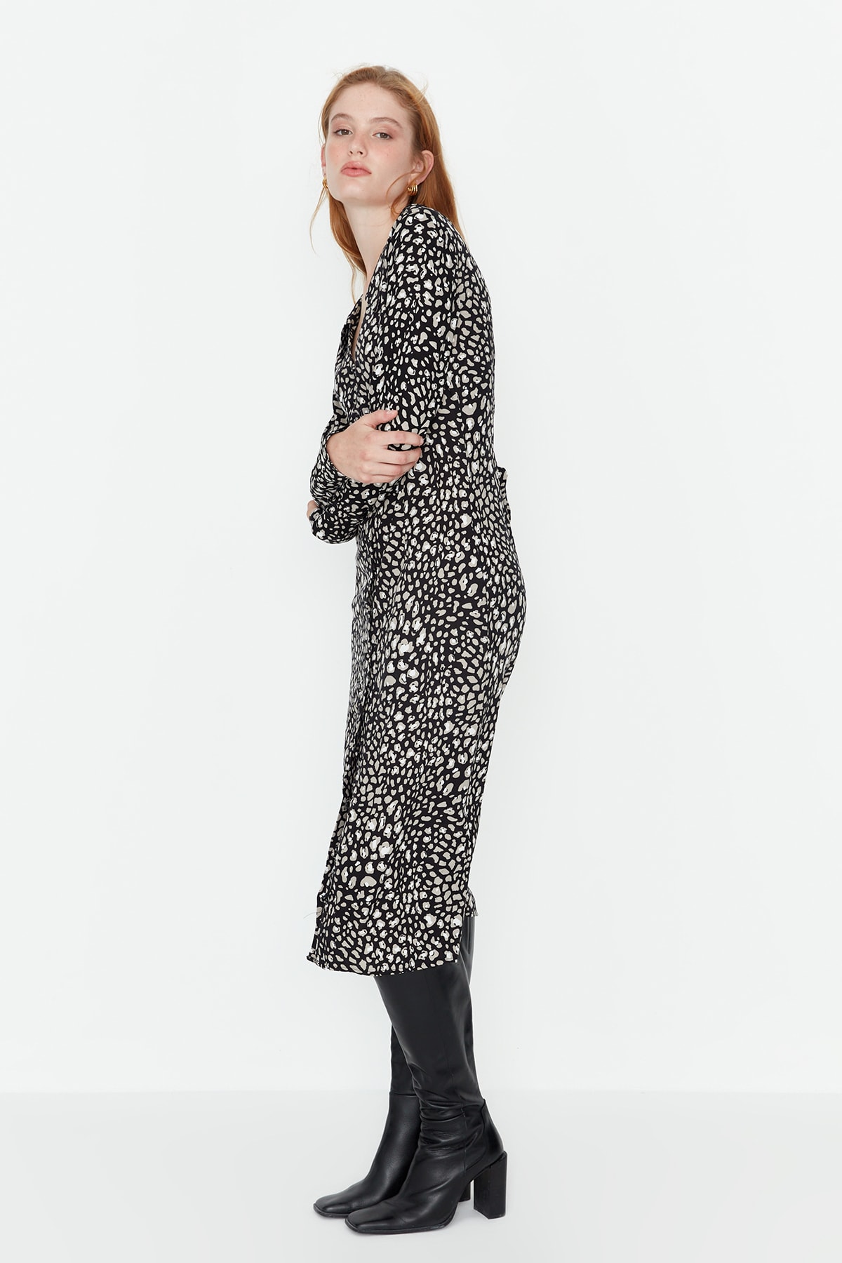 Rochie cămașă multicoloră Trendyol