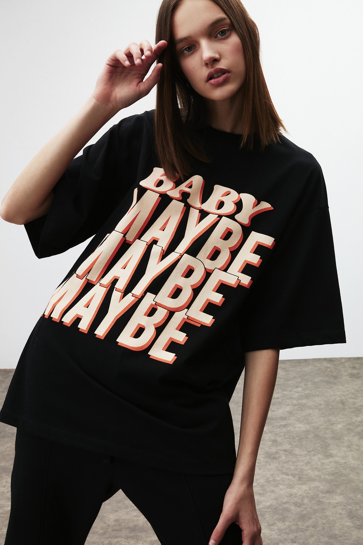 GRIMELANGE T-Shirts - Schwarz - Oversize