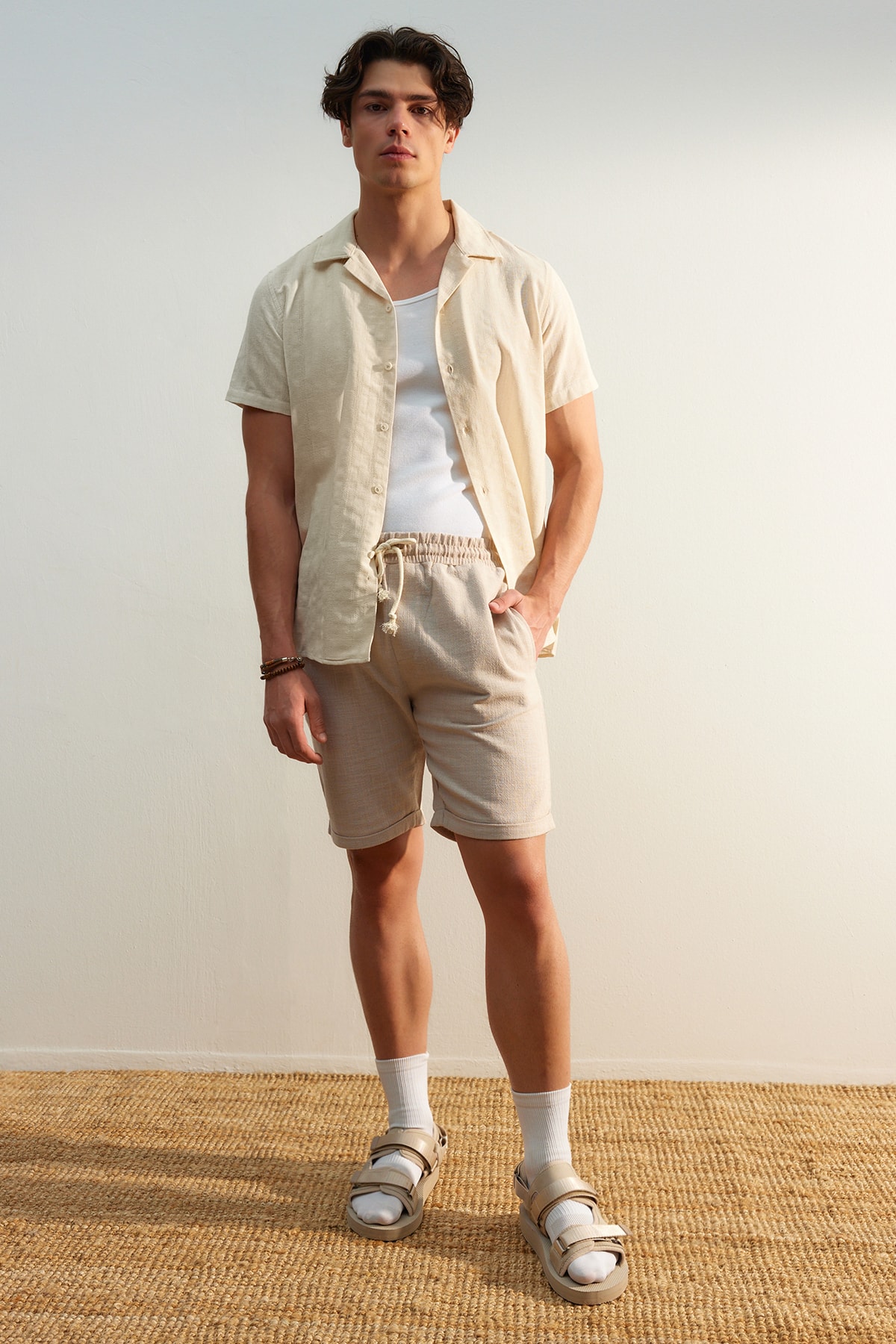 Trendyol Mink Men's Regular Fit Shorts