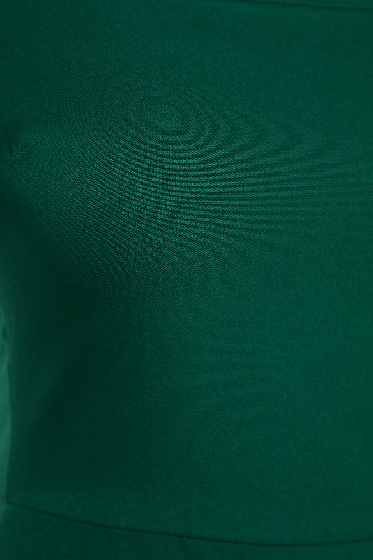 Trendyol verde smarald pătrat gât mini țesut rochie țesută