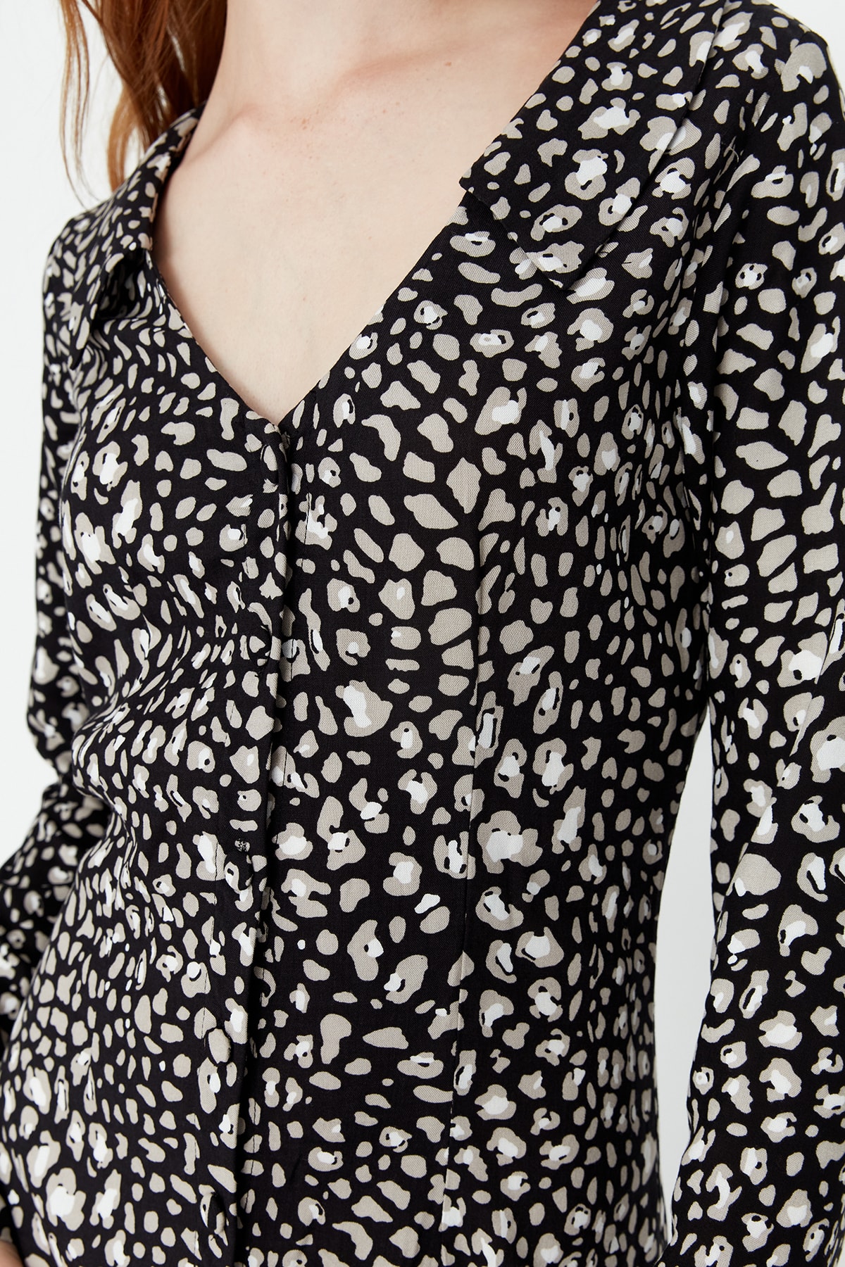 Rochie cămașă multicoloră Trendyol