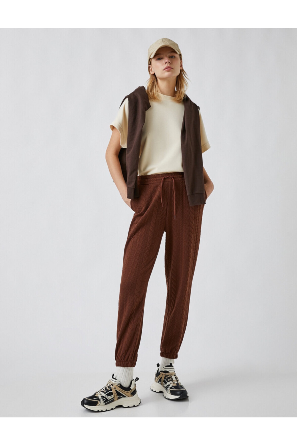 Koton Sweatpants - Brown - Joggers