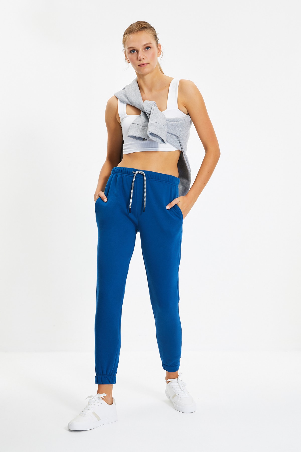 Trendyol Indigo Basic Jogger Knitted Sweatpants