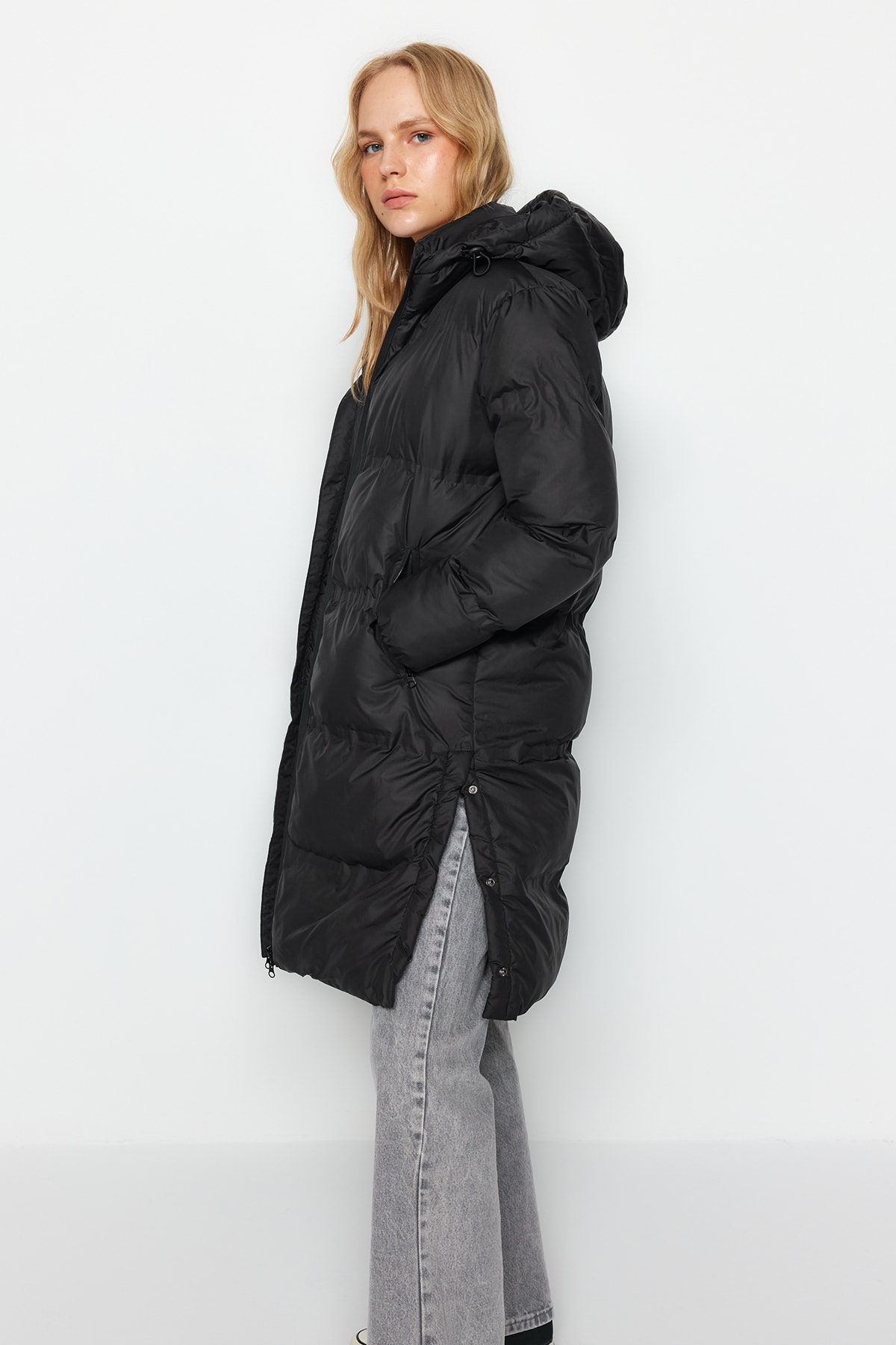 Trendyol Winter Jacket - Black - Puffer