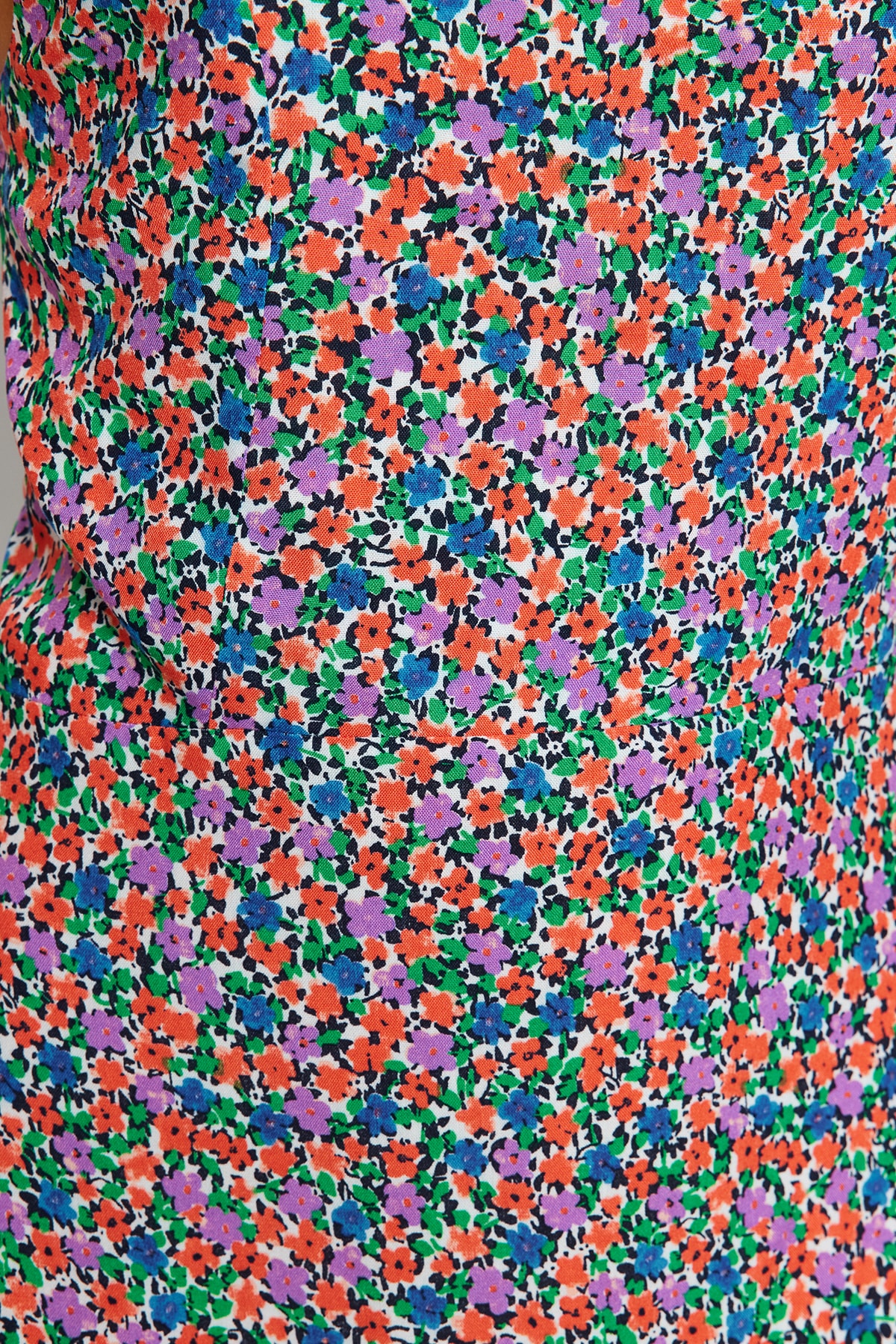 Rochie țesută Trendyol Multicolor Decollete