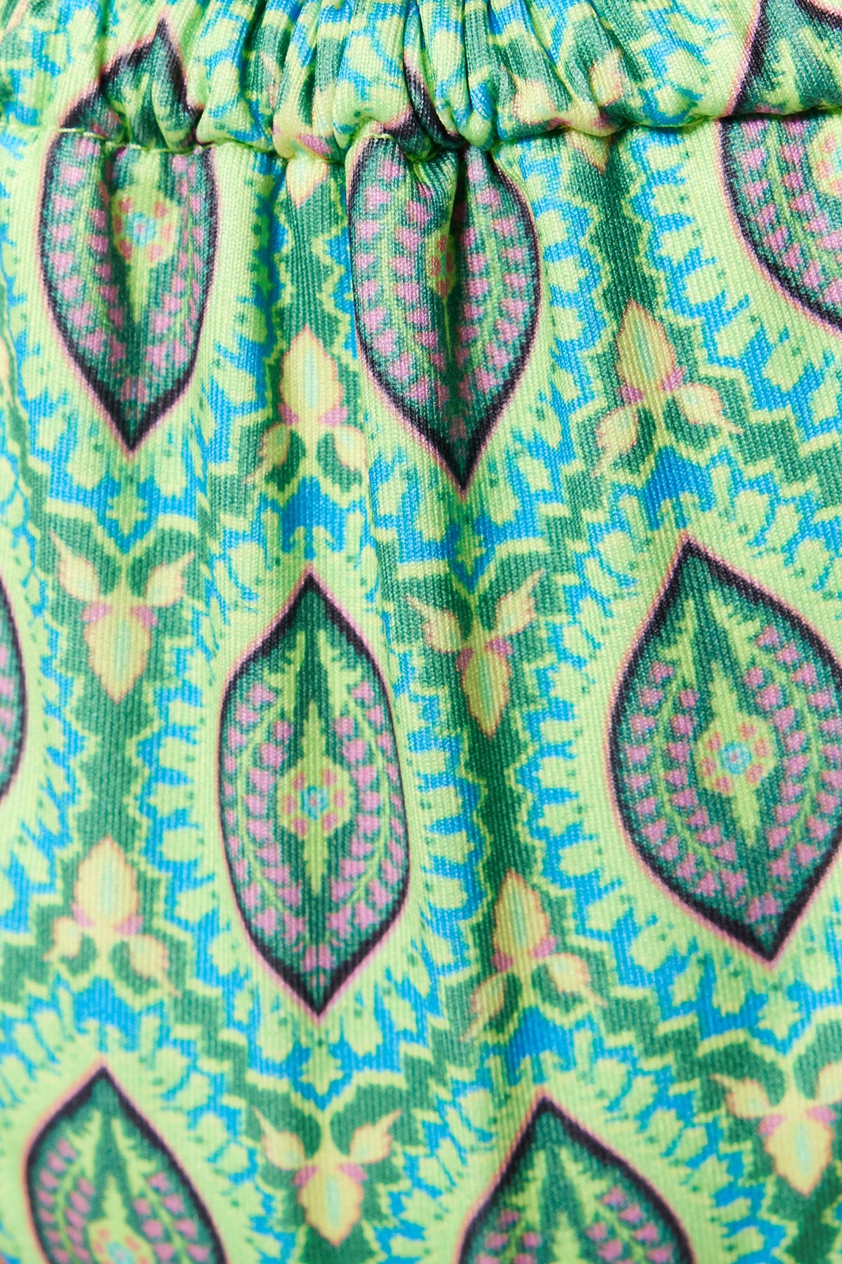 Trendyol Ethnic Patterned Tie-Up High Leg Bikini Bottom