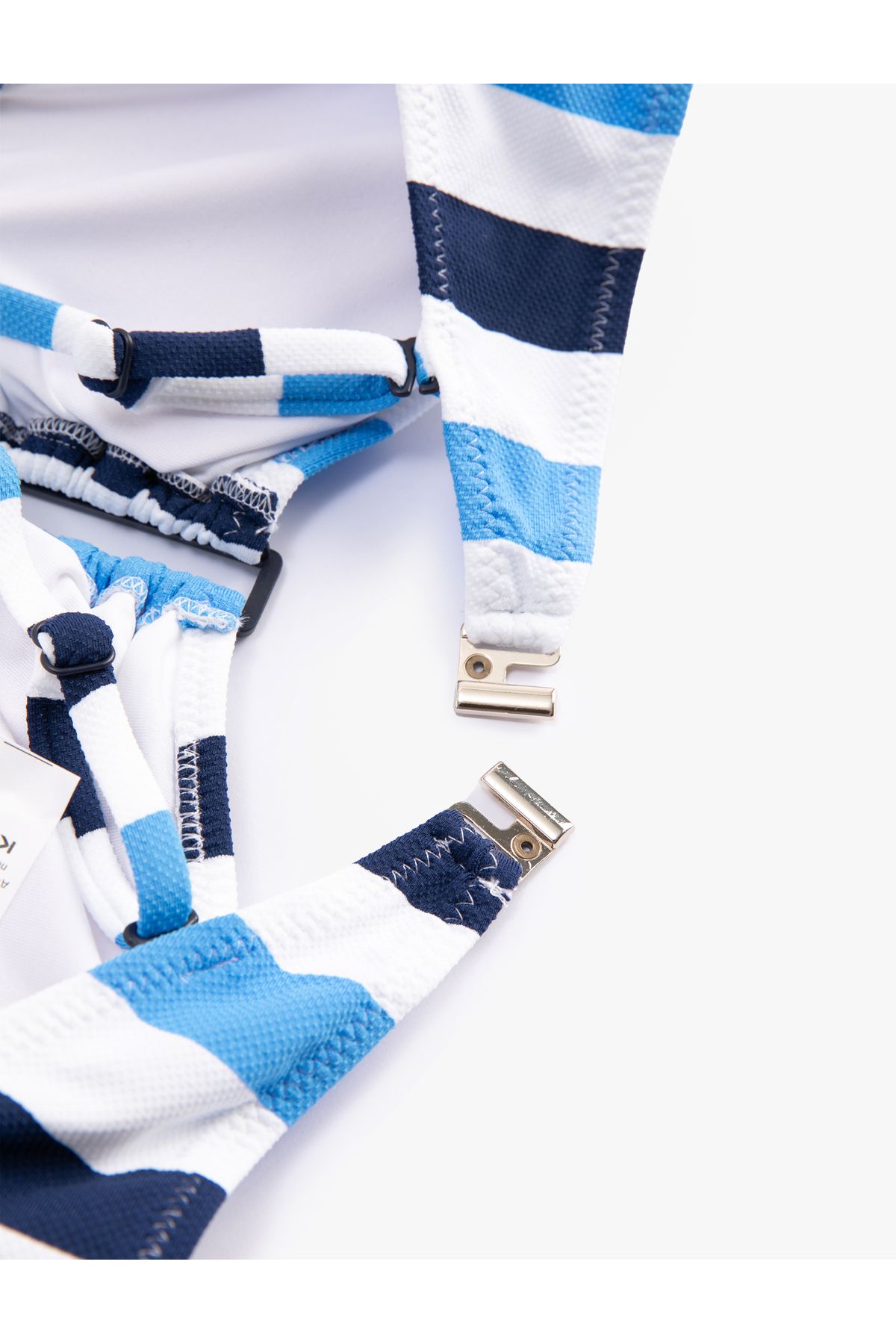 Top de bikini din bumbac cu bretele detașabile