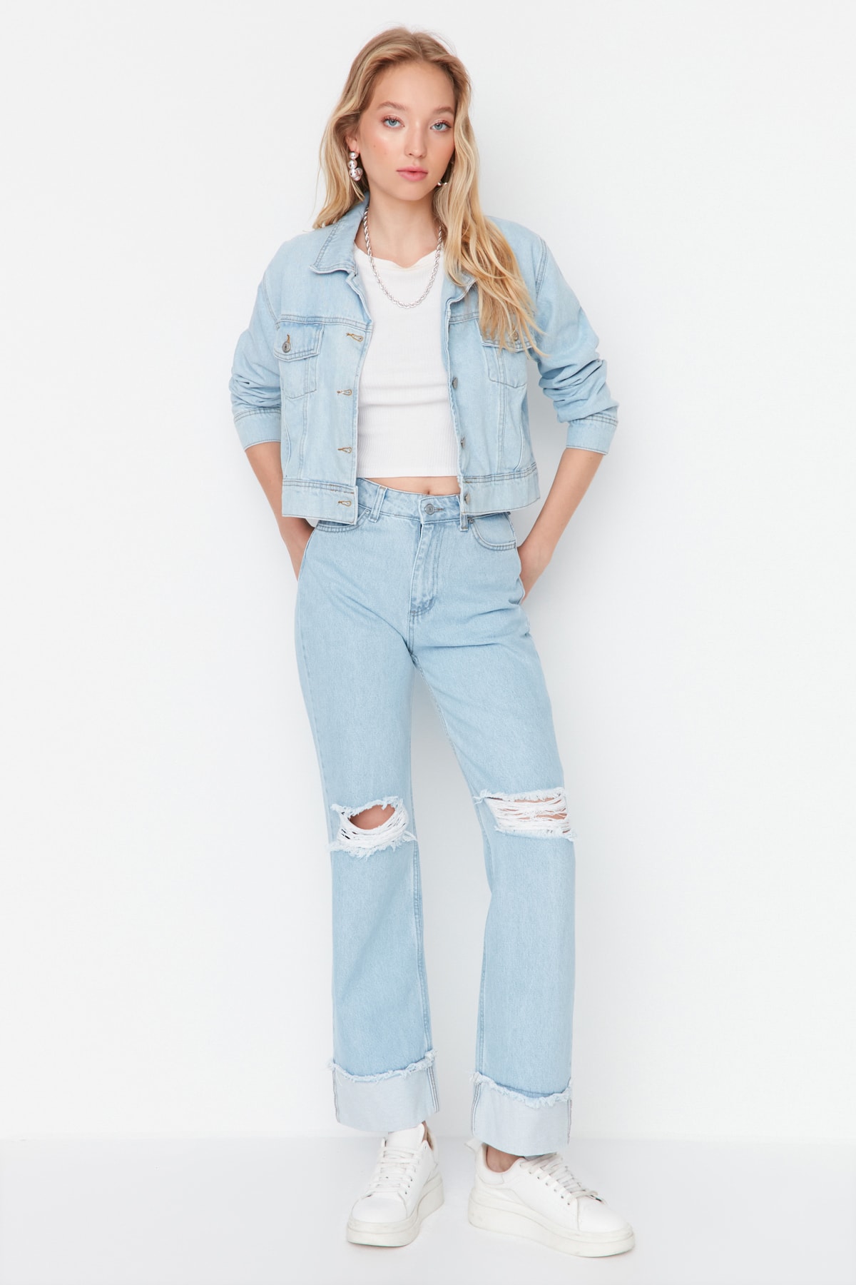 Trendyol Jeans - Blau - Wide leg
