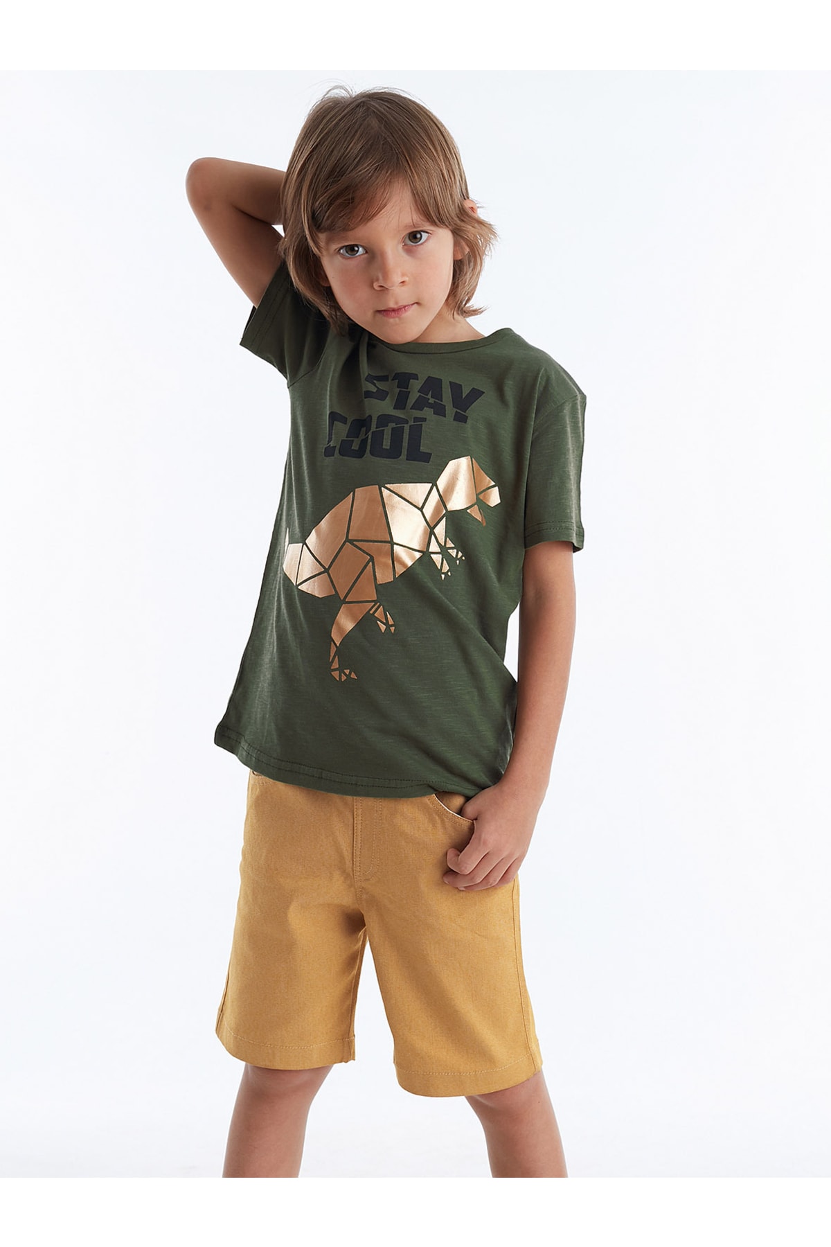 Levně mshb&g Cool T-rex Boy's T-shirt Gabardine Shorts Set