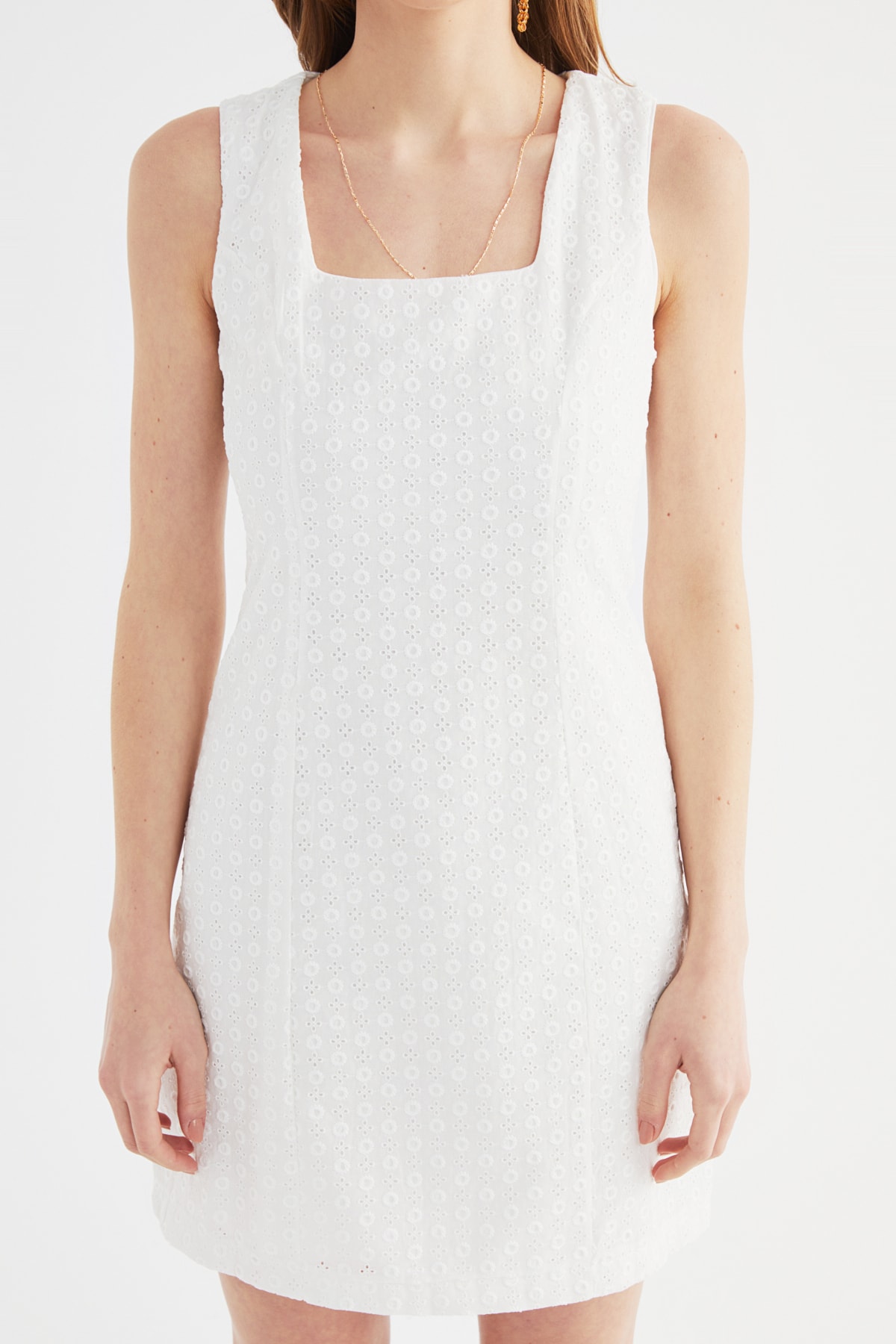 Trendyol White Brode Rochie