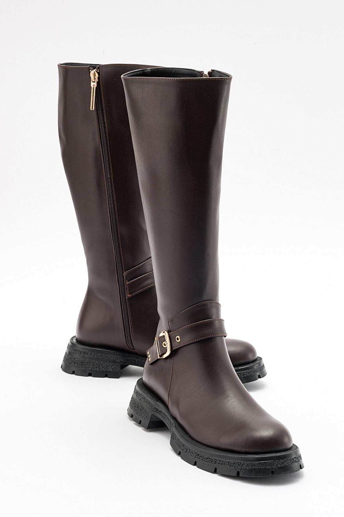 Levně LuviShoes COVELA Women's Brown Skin Boots