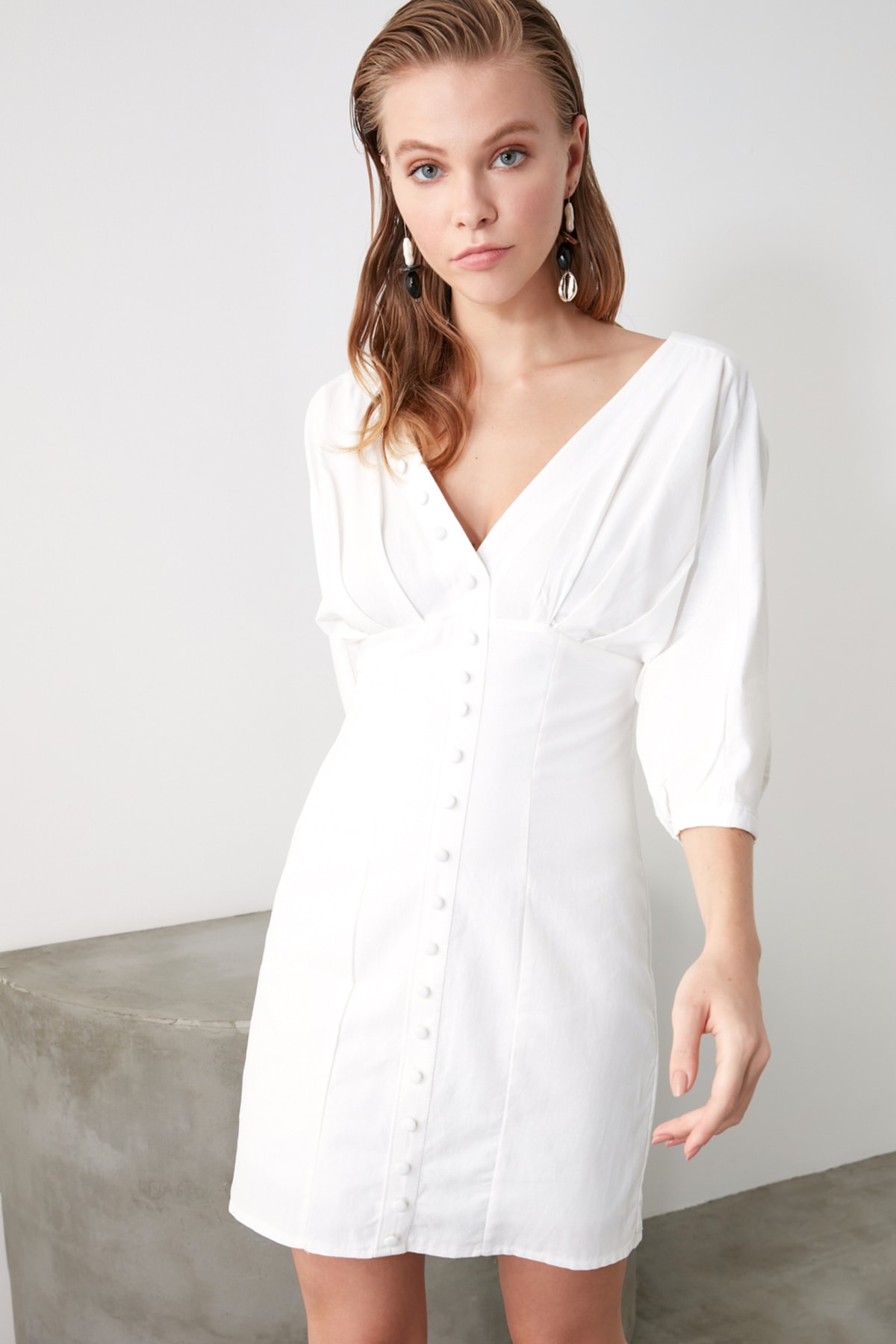 Rochie femei, Trendyol Button Detailed