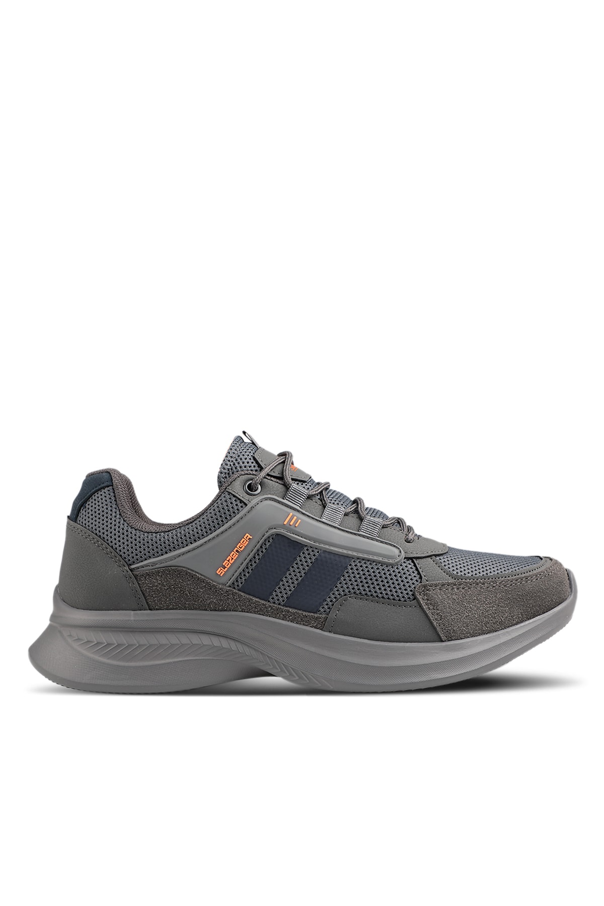 Slazenger Zodiac Sneaker Mens Shoes Dark Grey / Orange