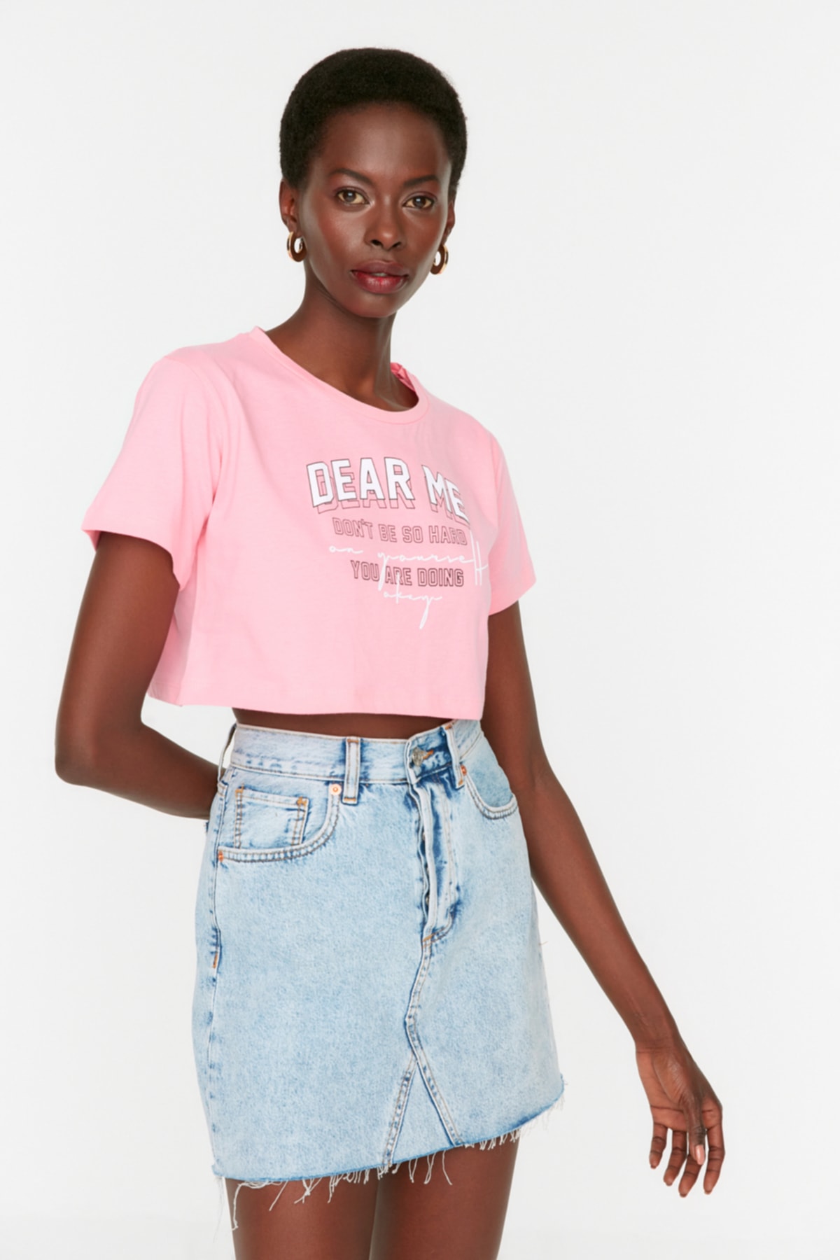 Trendyol T-Shirt - Rosa - Regular fit