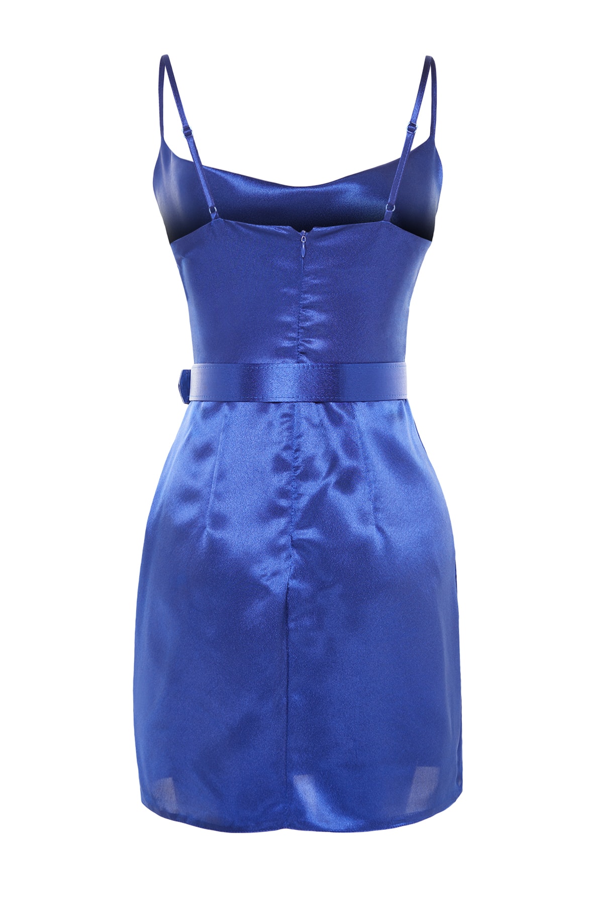 Saxofon trendyol cu curea, rochie de seara eleganta din satin tesut