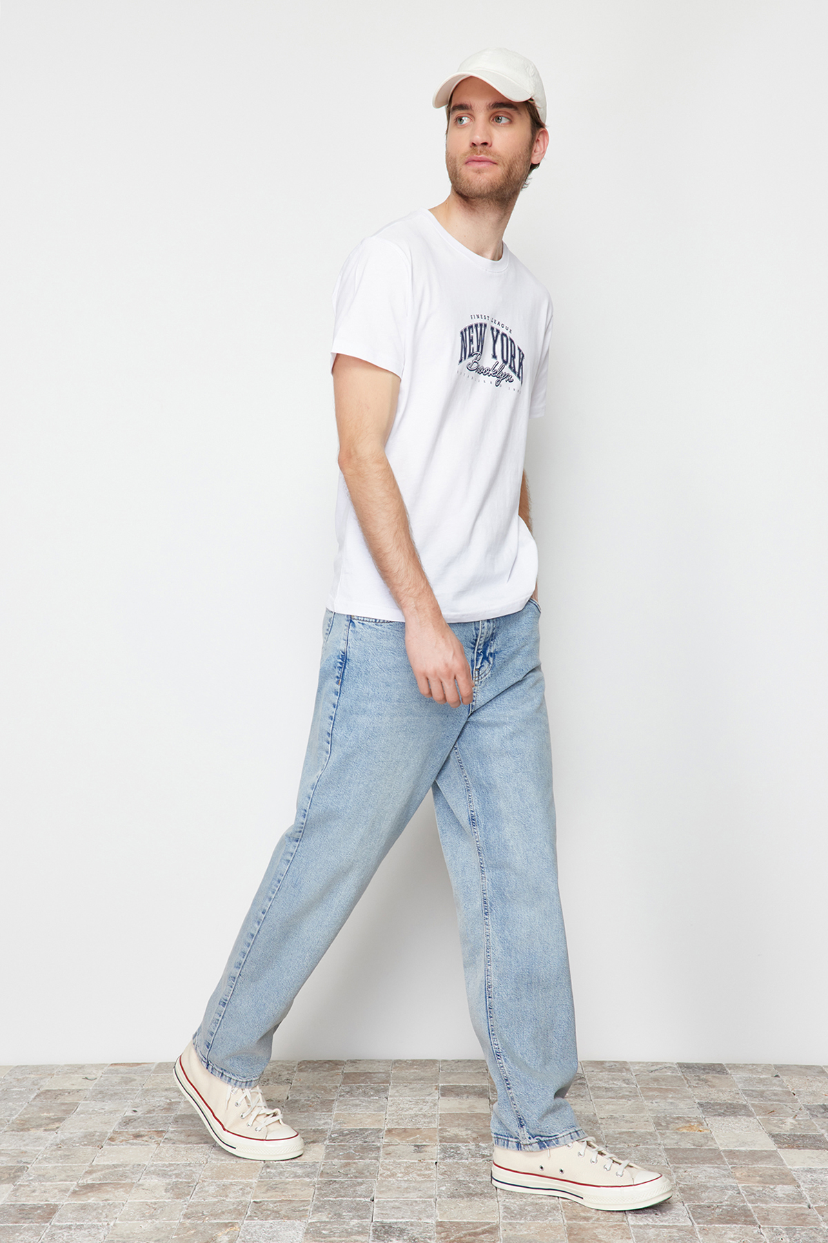 Trendyol Blue 90's Straight Fit Jeans Jeans Pants