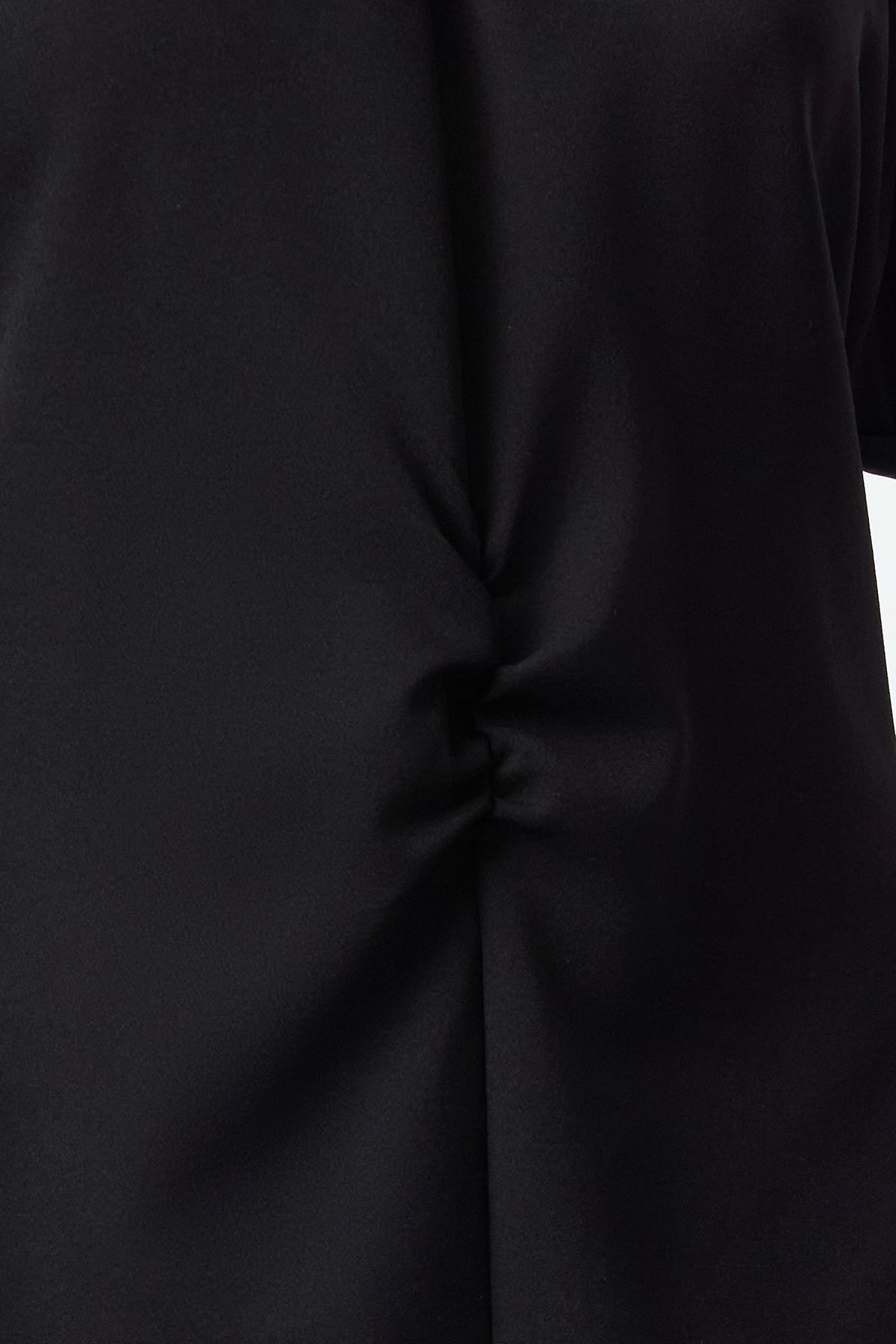 Trendyol Black A-Line Mini Window Detailed Woven Dress