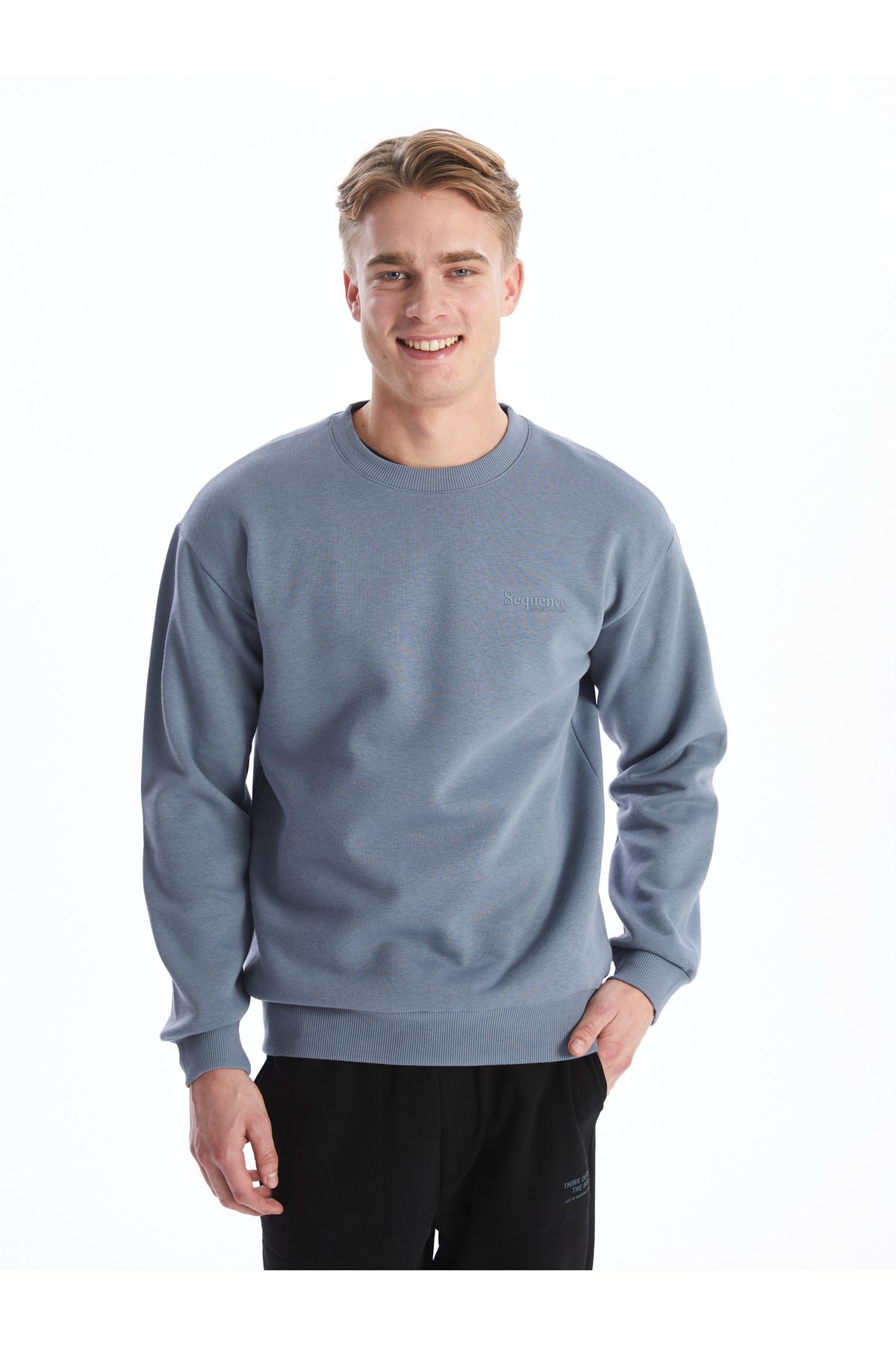 LC Waikiki Men's Crew Neck Long Sleeve Printed Sweatshirt