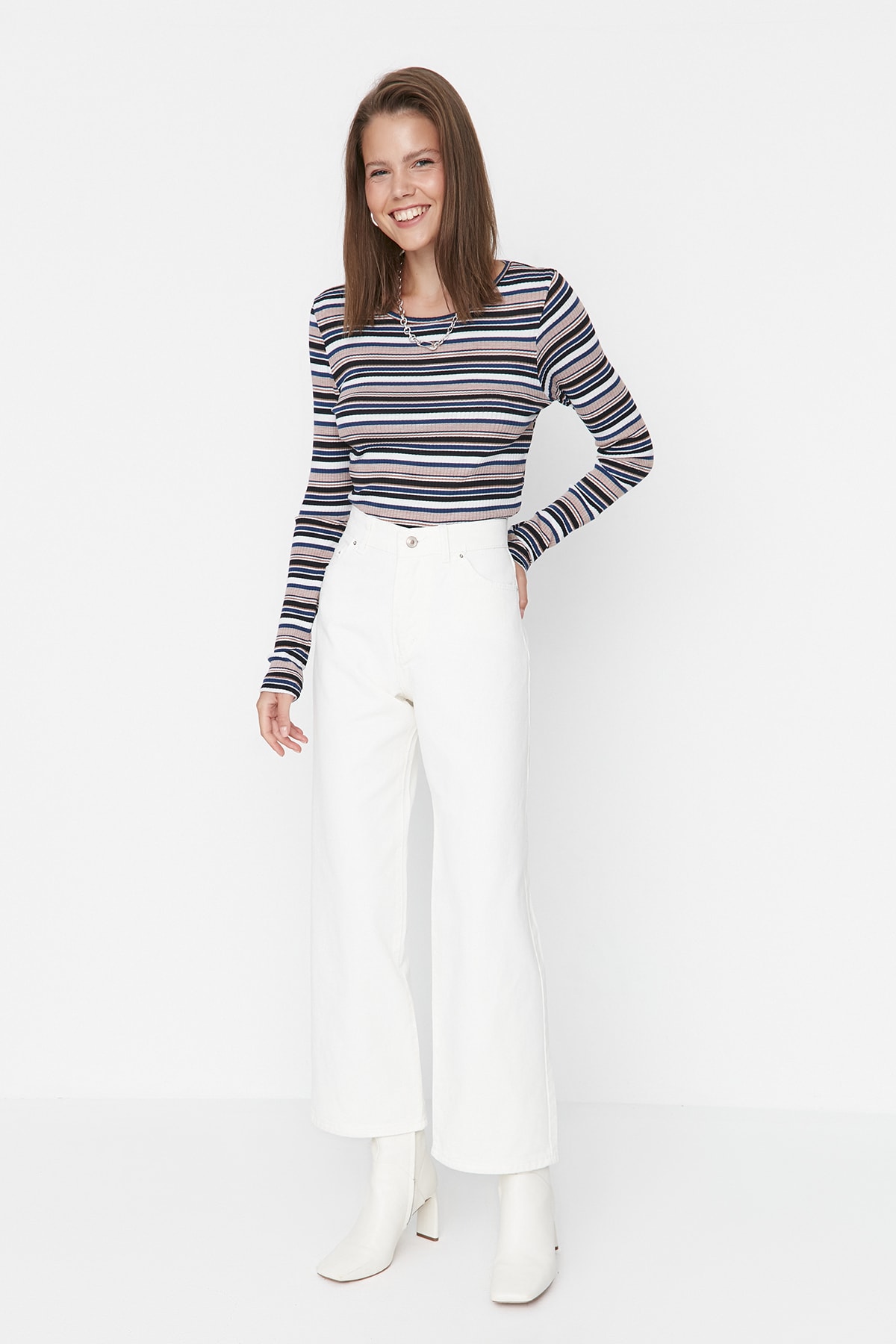 Trendyol Jeans - White - Bootcut