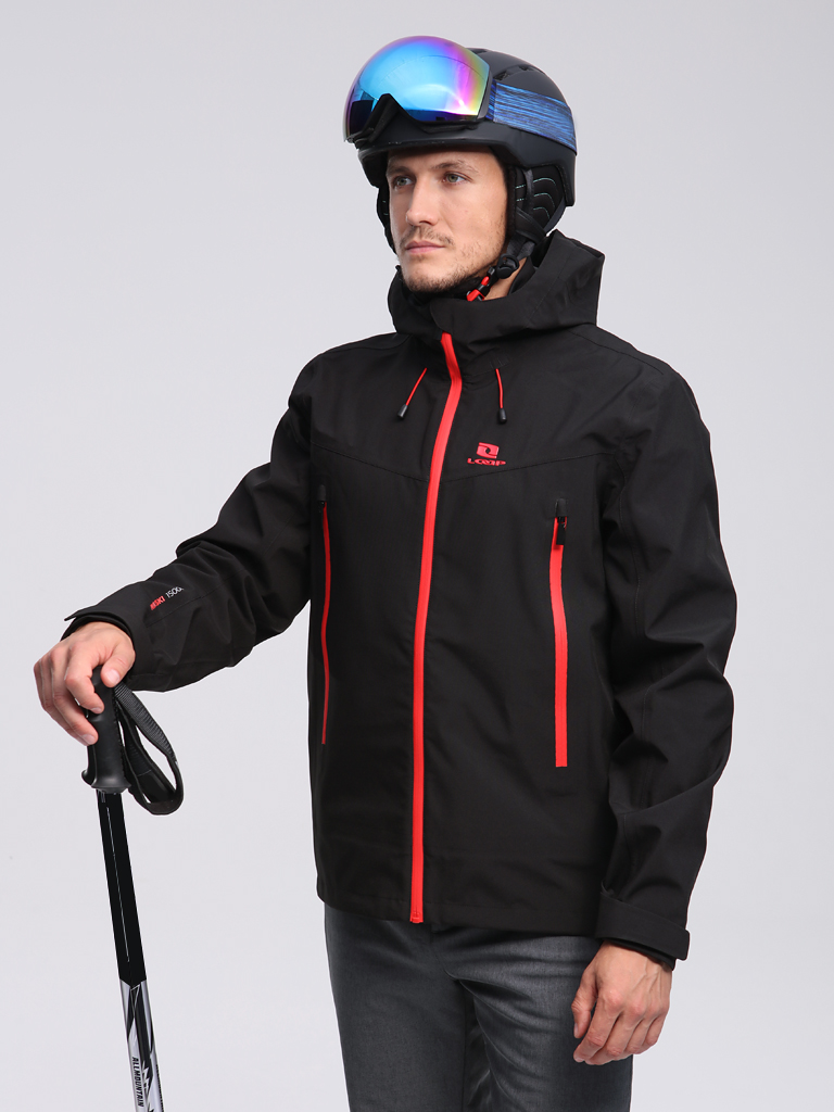 Men&#039;s ski jacket LOAP FAROZZO Black/Red