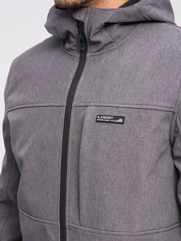 Men&#039;s softshell jacket LOAP LUSKAN Grey