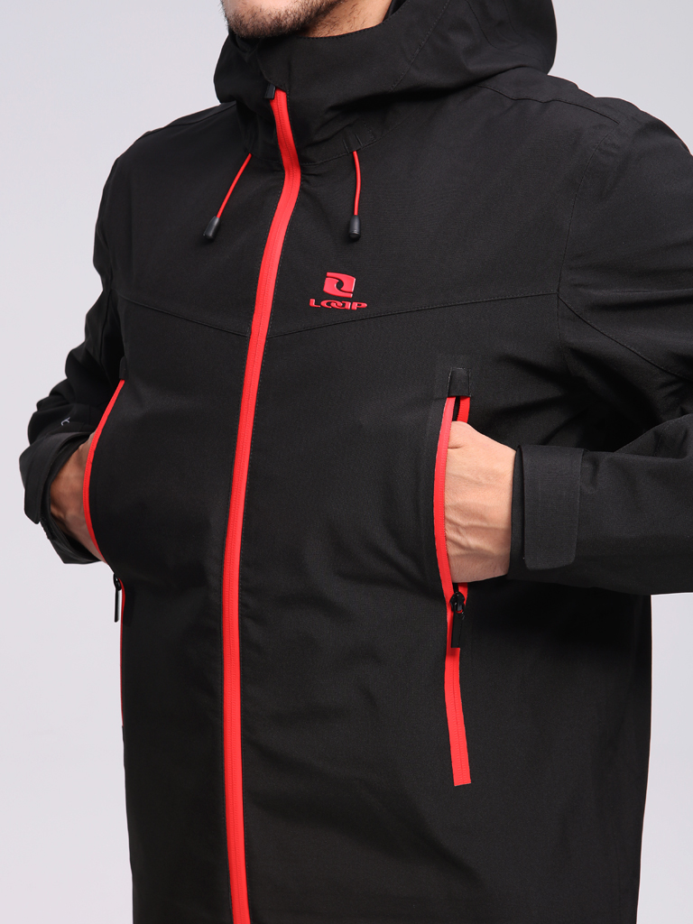 Men&#039;s ski jacket LOAP FAROZZO Black/Red