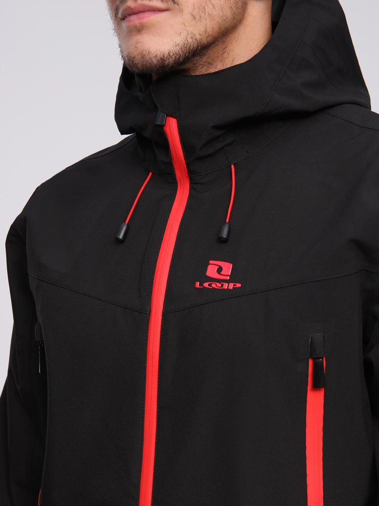 Men&#039;s ski jacket LOAP FAROZZO Black/Red