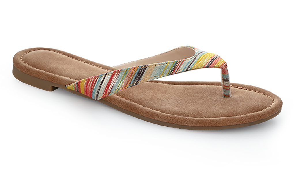 Women's Flip-flops LOAP HERBA Brown/Yellow