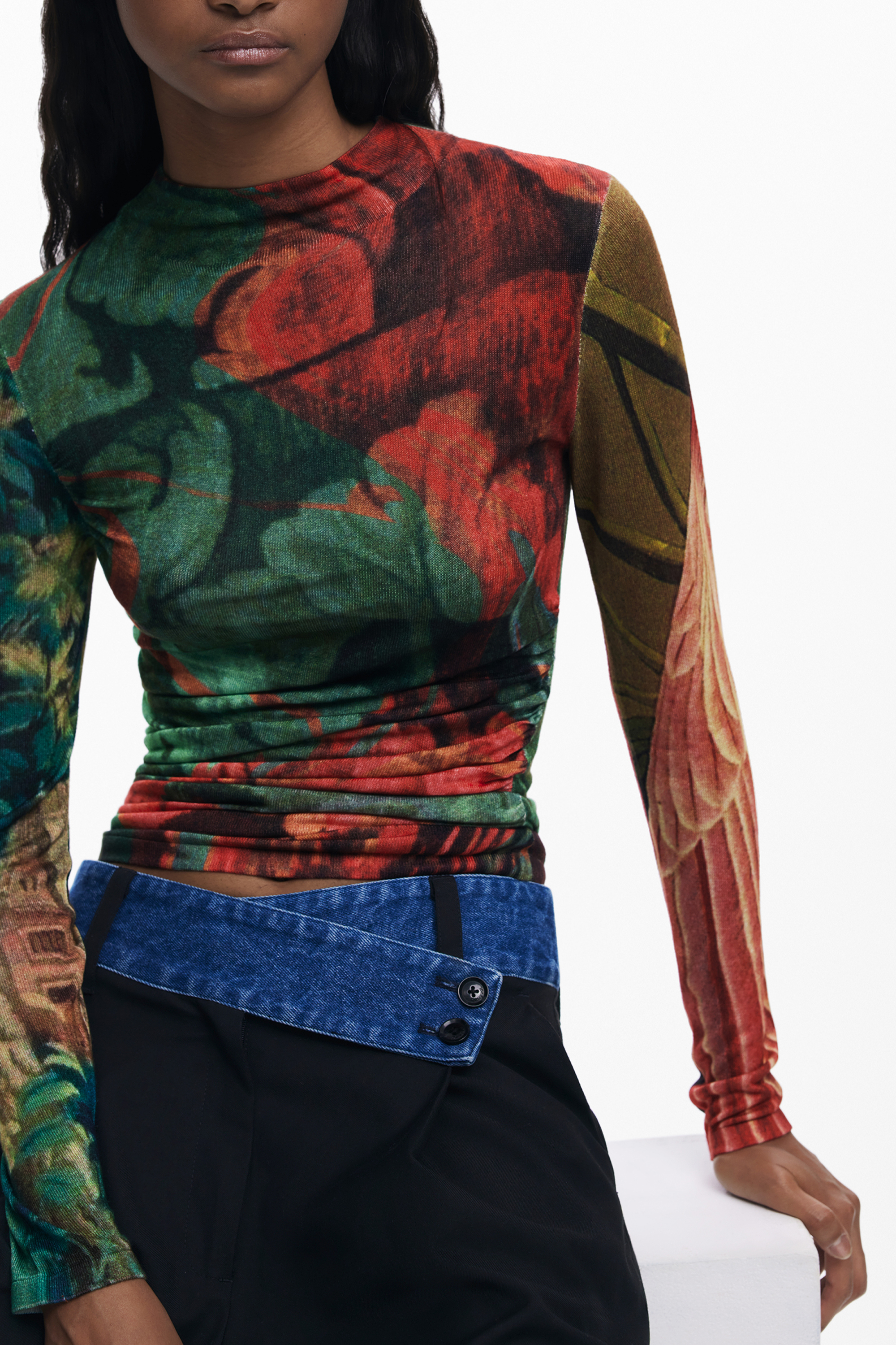 Tricou cu mânecă lungă pentru femei cu model