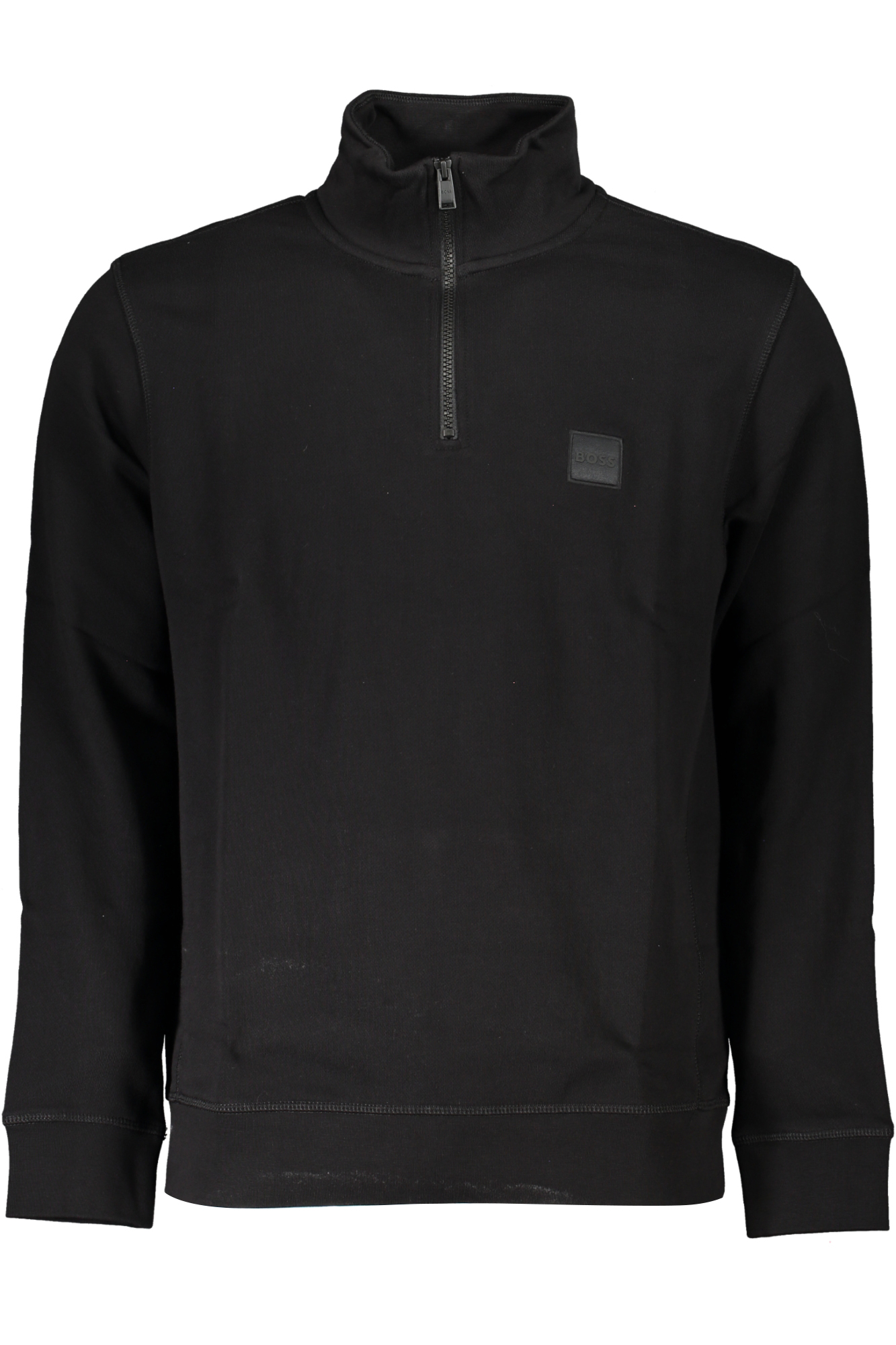 HUGO BOSS MEN&#039;S BLACK ZIP SWEATSHIRT