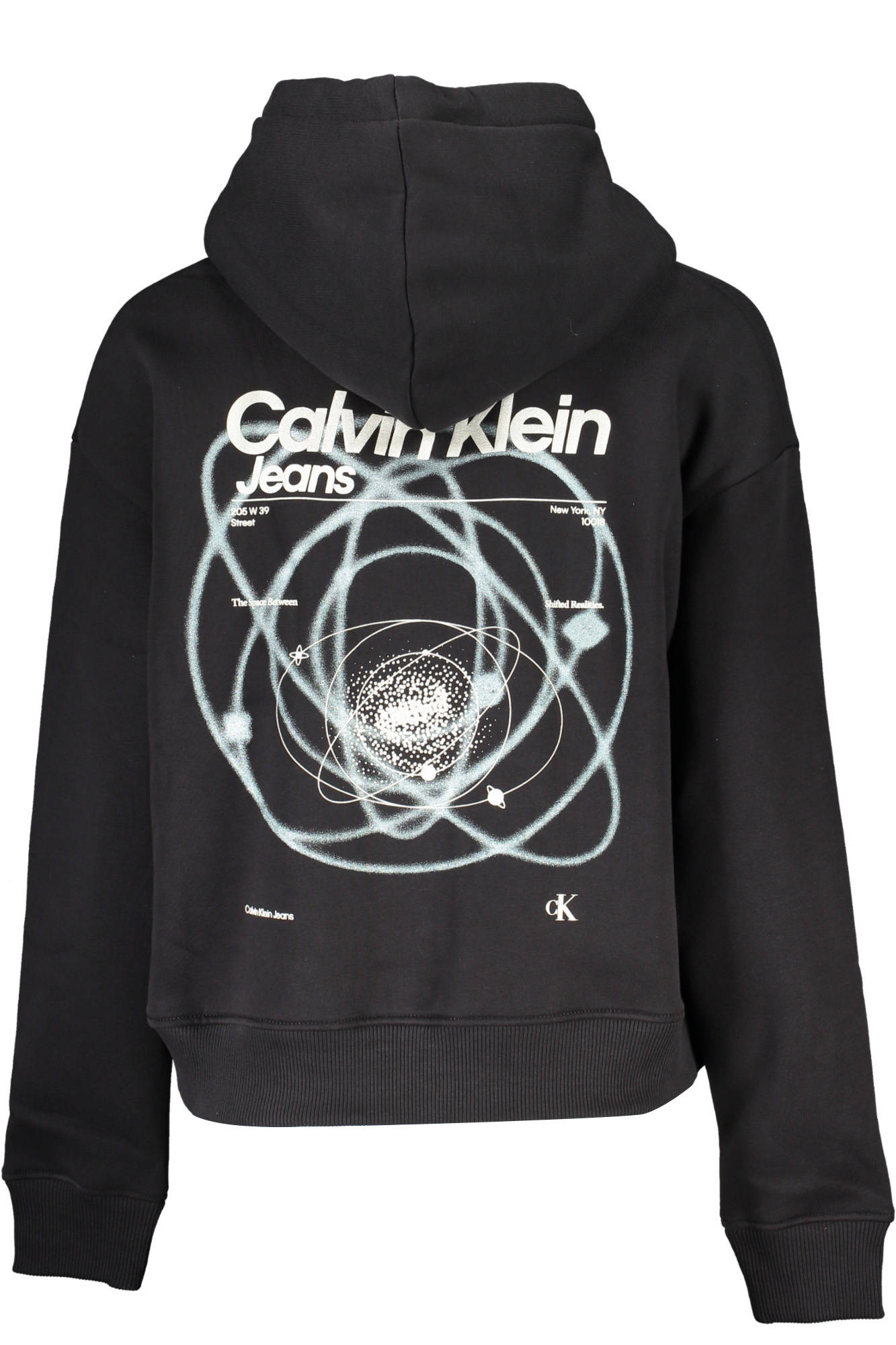 CALVIN KLEIN WOMEN&#039;S BLACK ZIP SWEATSHIRT