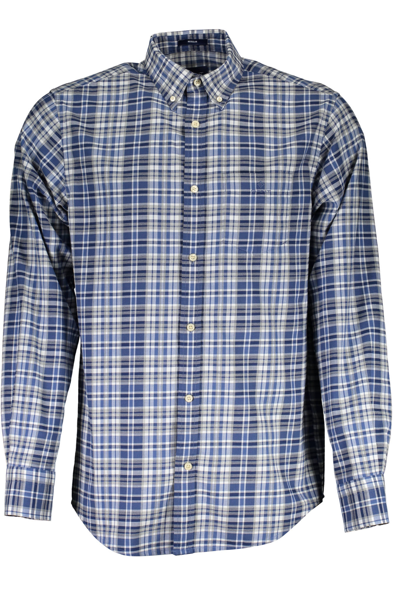 GANT MEN&#039;S BLUE LONG SLEEVE SHIRT