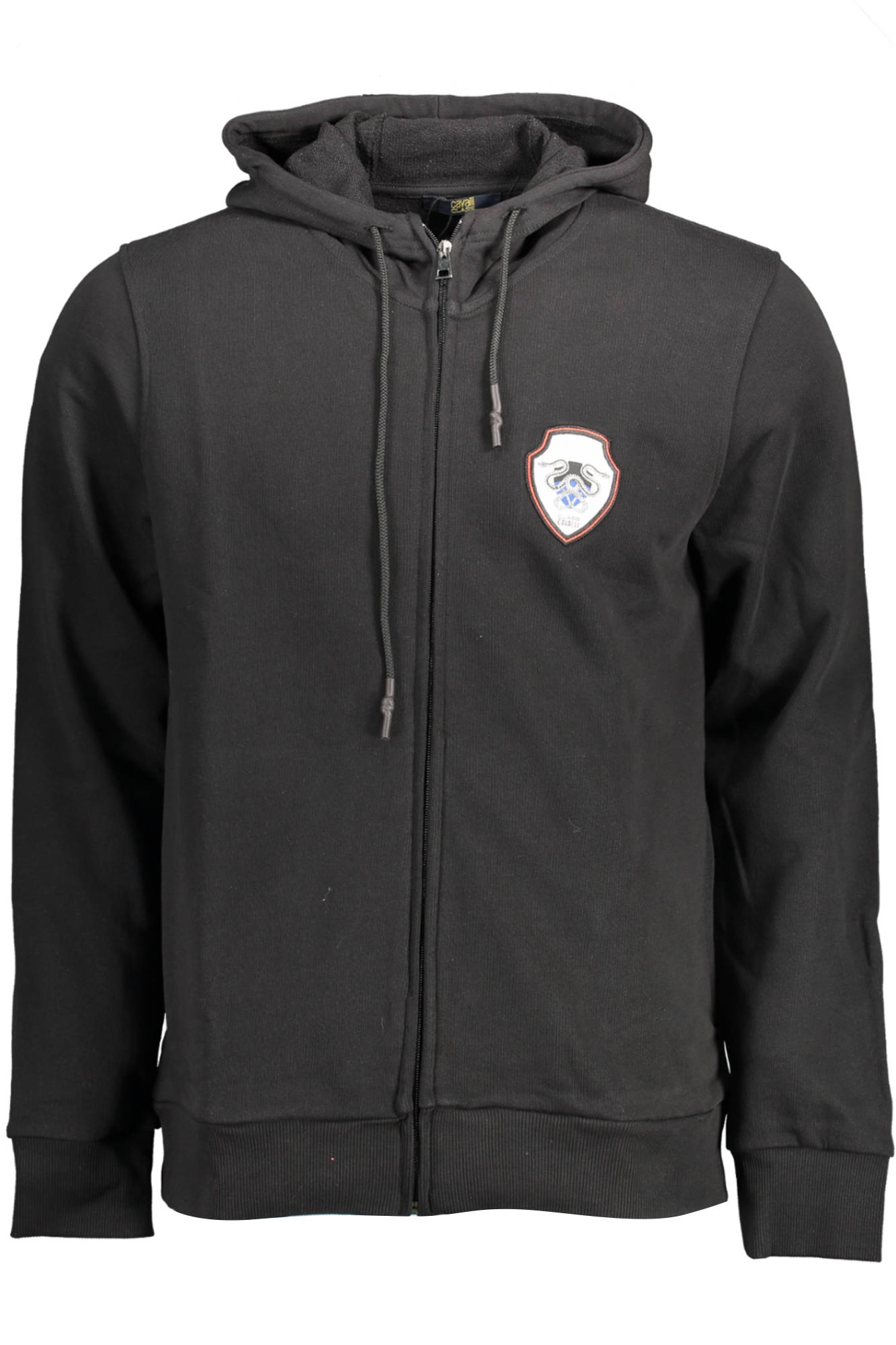 CAVALLI CLASS MEN&#039;S ZIP-UP SWEATSHIRT BLACK