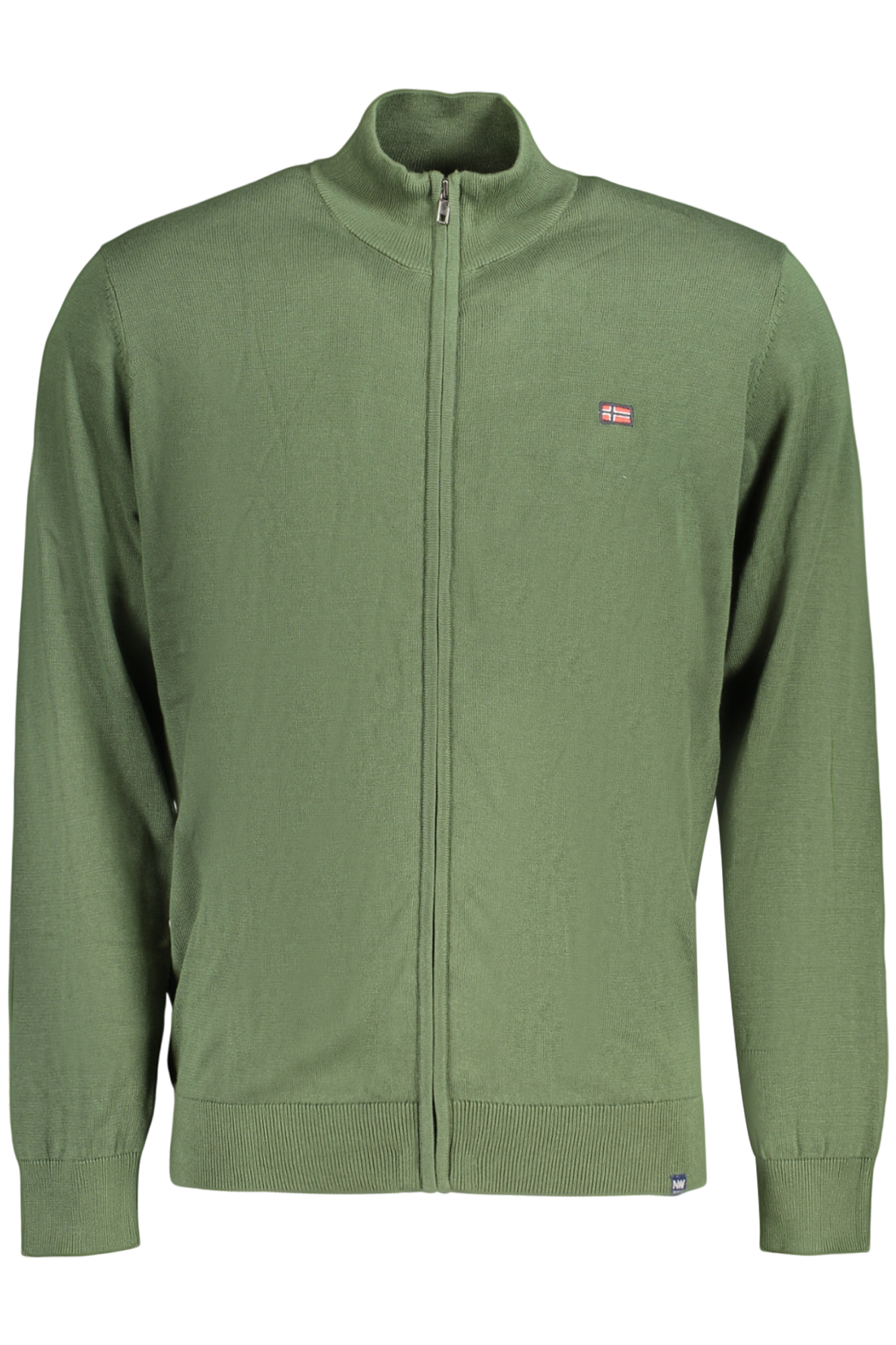 Pánský zelený svetr na zip