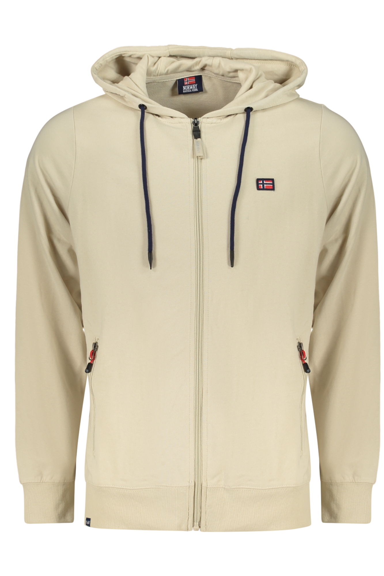 Бежов мъжки суитшърт с цип НОРВЕГИЯ 1963