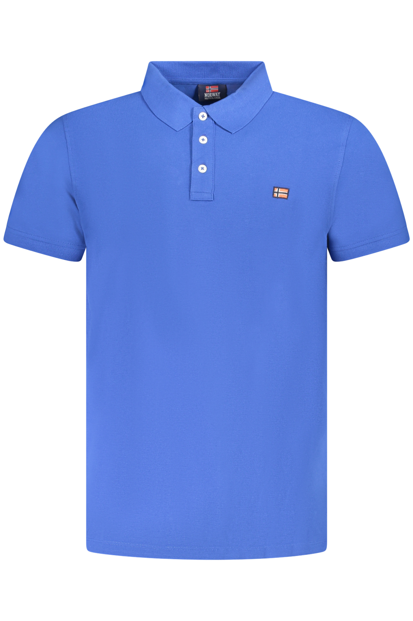Синя мъжка поло тениска Норвегия 1963