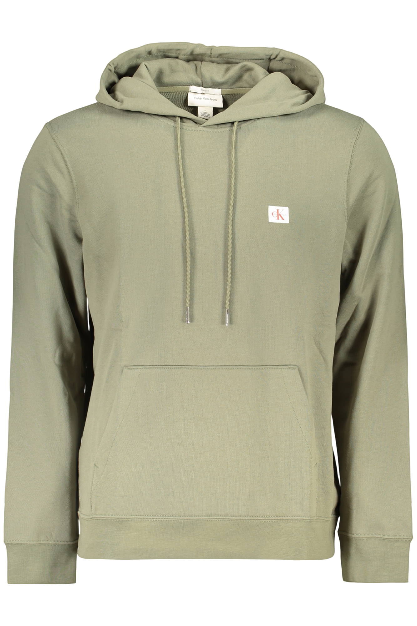CALVIN KLEIN pánska mikina na zips, zelená