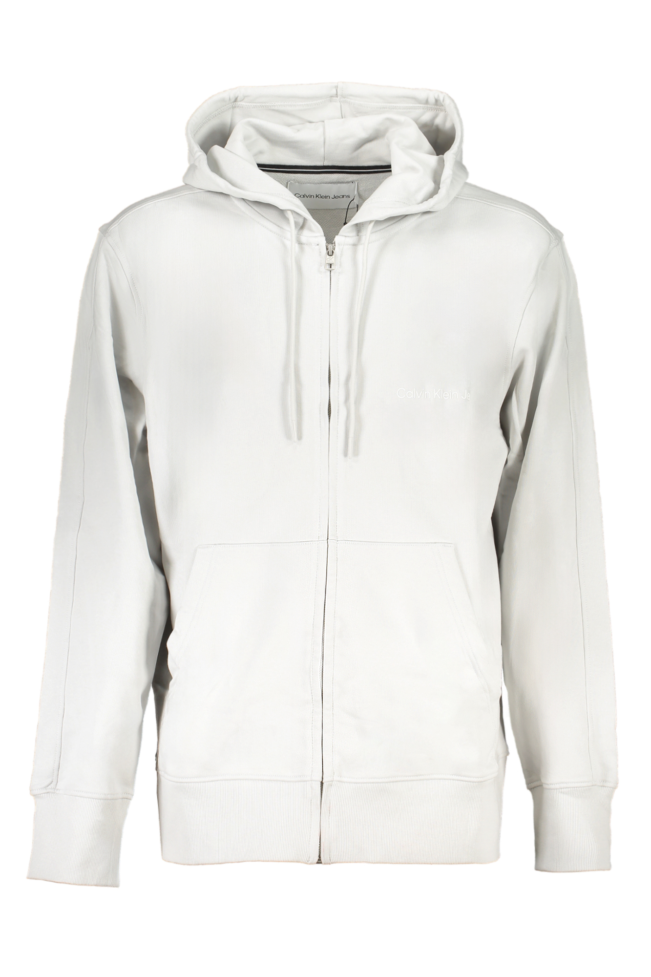 CALVIN KLEIN MEN&#039;S GRAY ZIP SWEATSHIRT