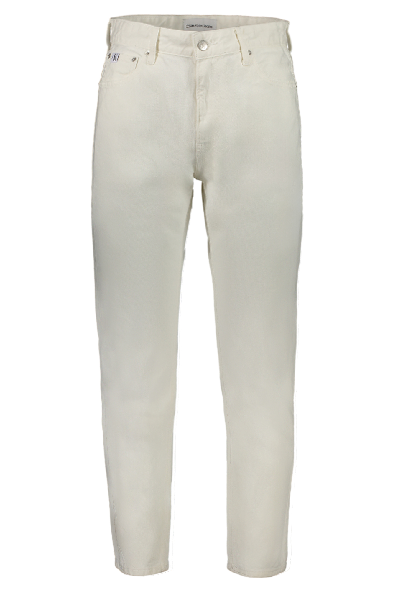 CALVIN KLEIN MENS WHITE DENIM JEANS