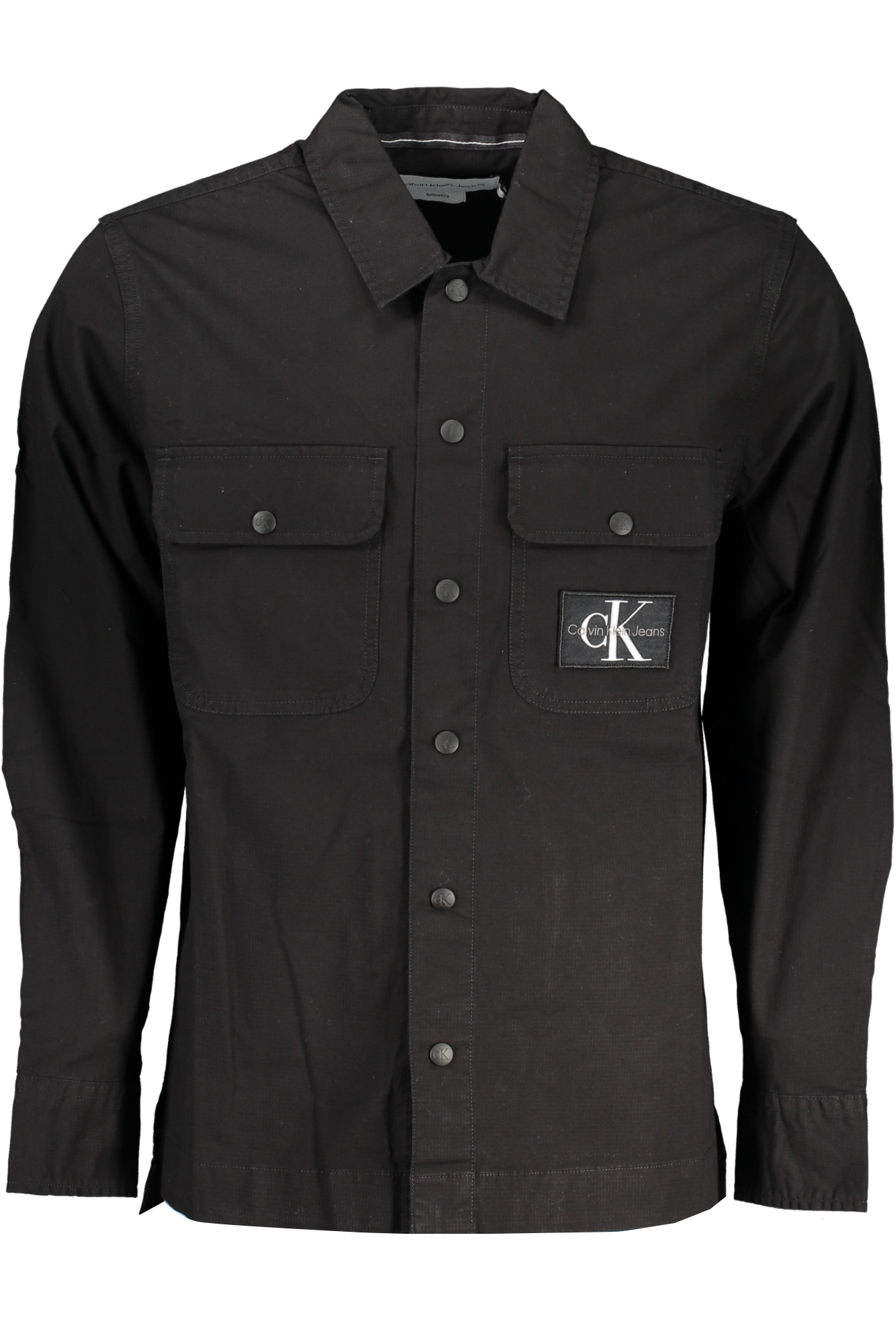 CALVIN KLEIN MEN&#039;S BLACK LONG SLEEVE SHIRT