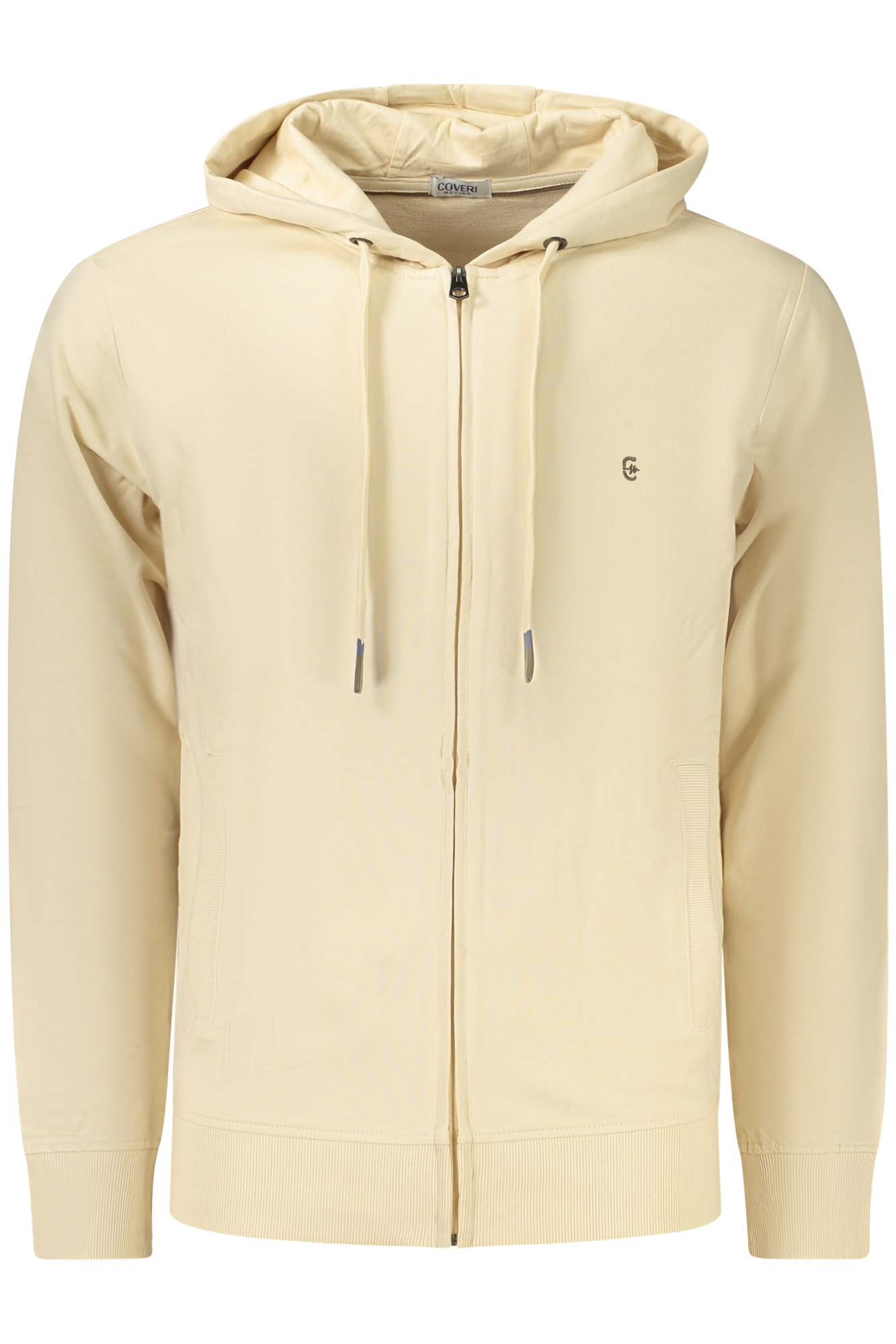 Hanorac bej cu fermoar pentru bărbați