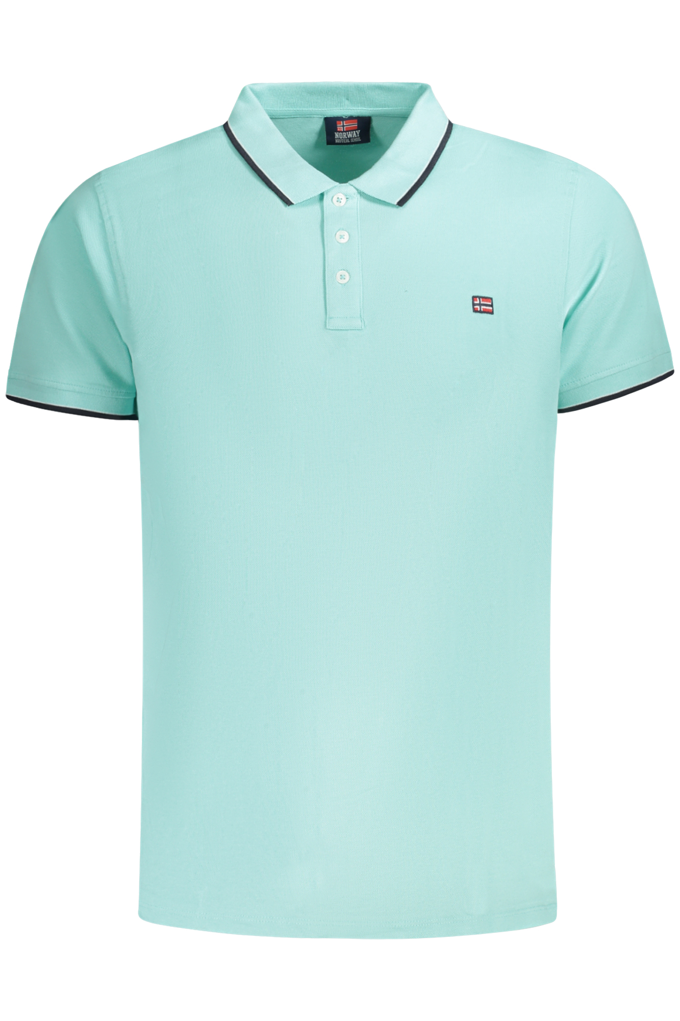 NORWAY 1963 MEN'S SHORT SLEEVE POLO SHIRT BLUE