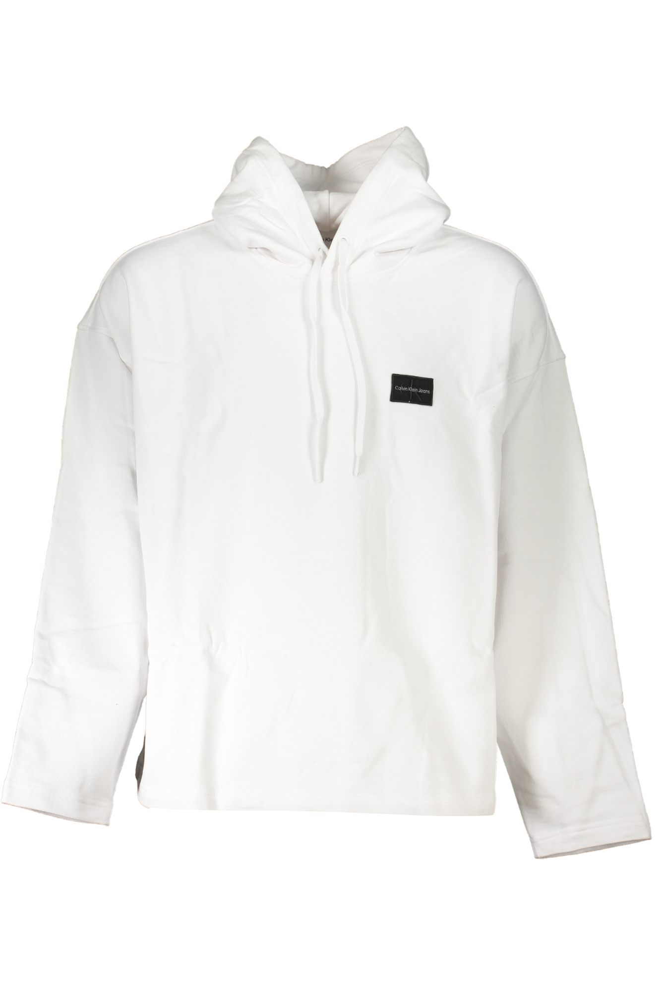 CALVIN KLEIN MEN&#039;S WHITE ZIPLESS SWEATSHIRT