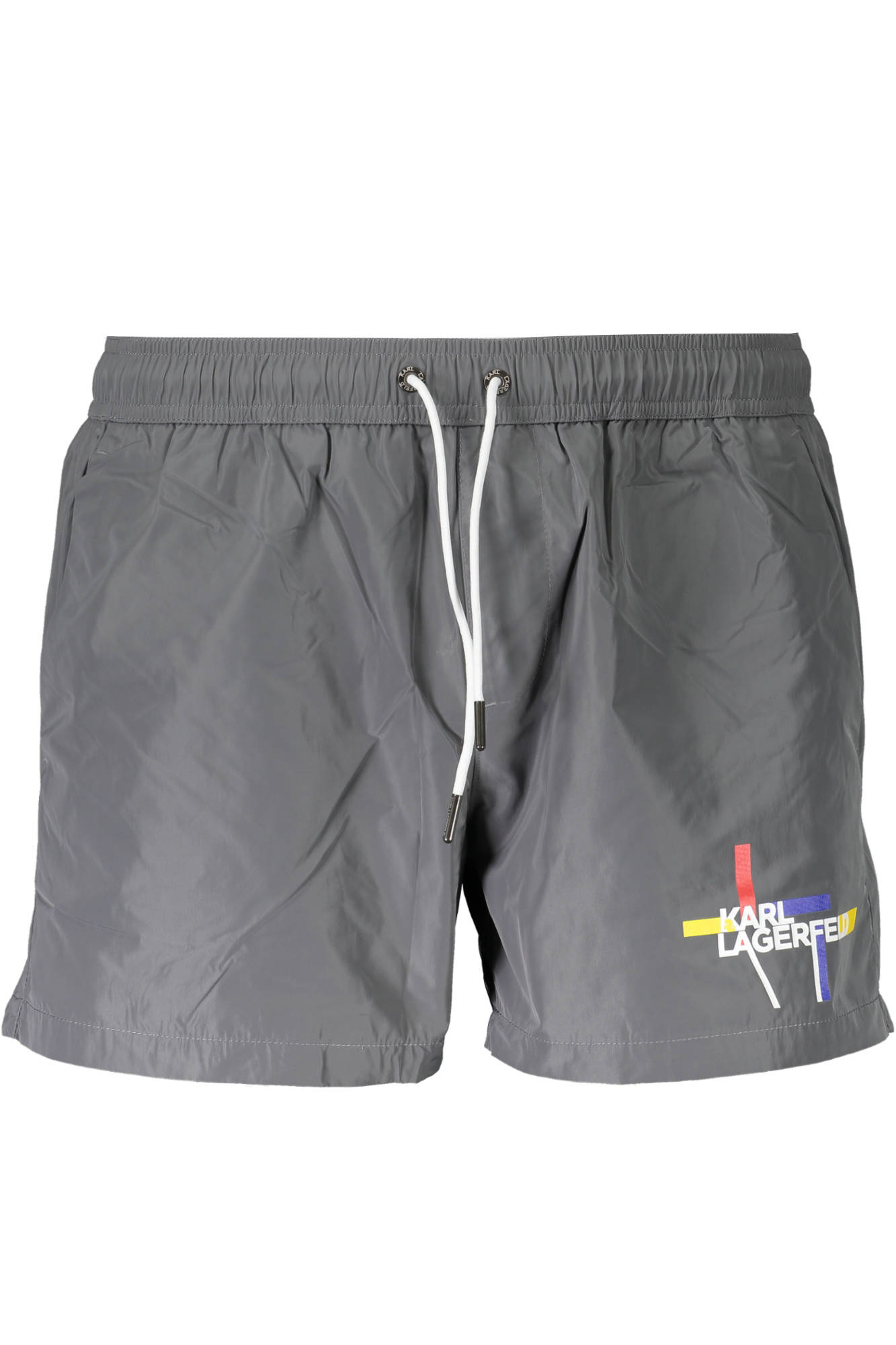 KARL LAGERFELD BEACHWEAR SWIMSUIT BOTTOM MEN GREY