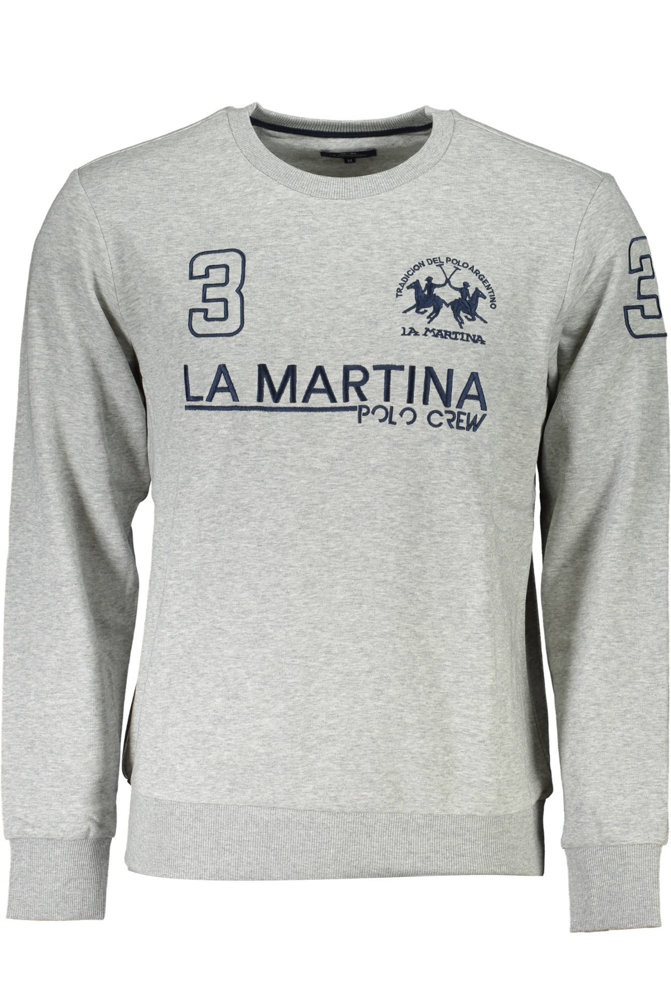 LA MARTINA SWEATSHIRT WITHOUT ZIP GRAY MAN